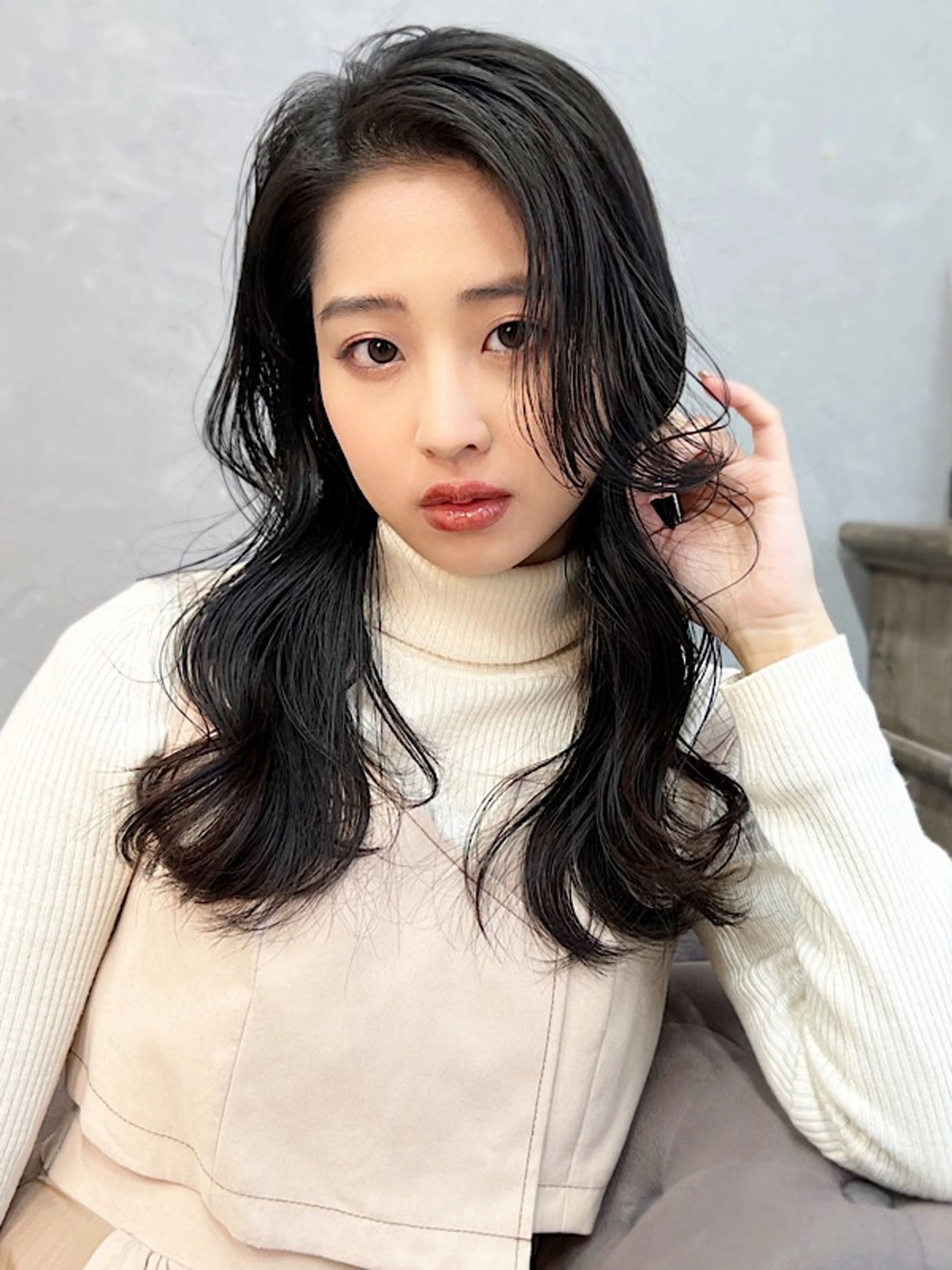 ロング カット 髪質改善 安田萌吾のヘアスタイル