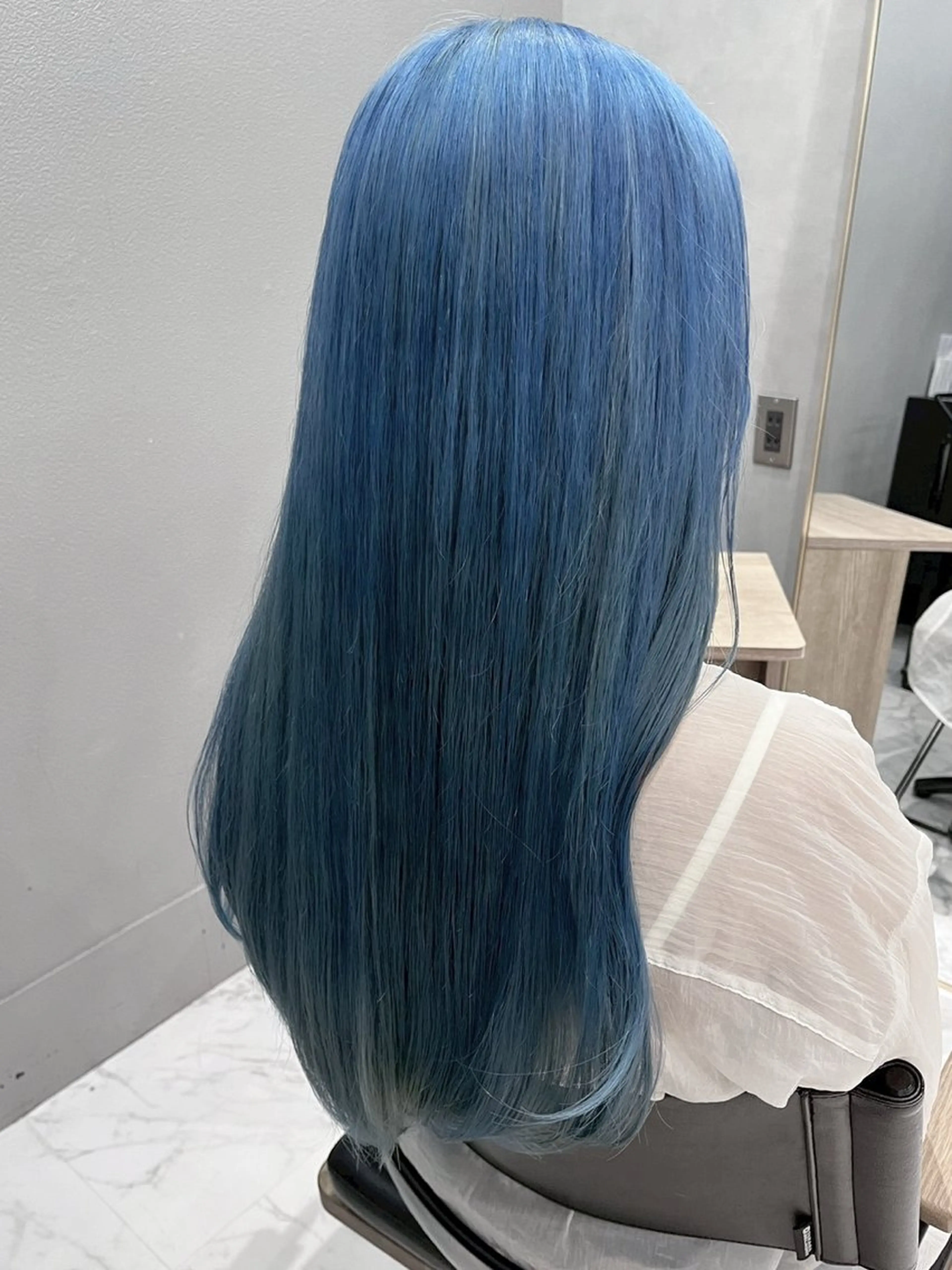 ロング カラー カット ヘアカラー トリートメント ハイトーン/韓国風/ 艶髪/吉祥寺のヘアスタイル