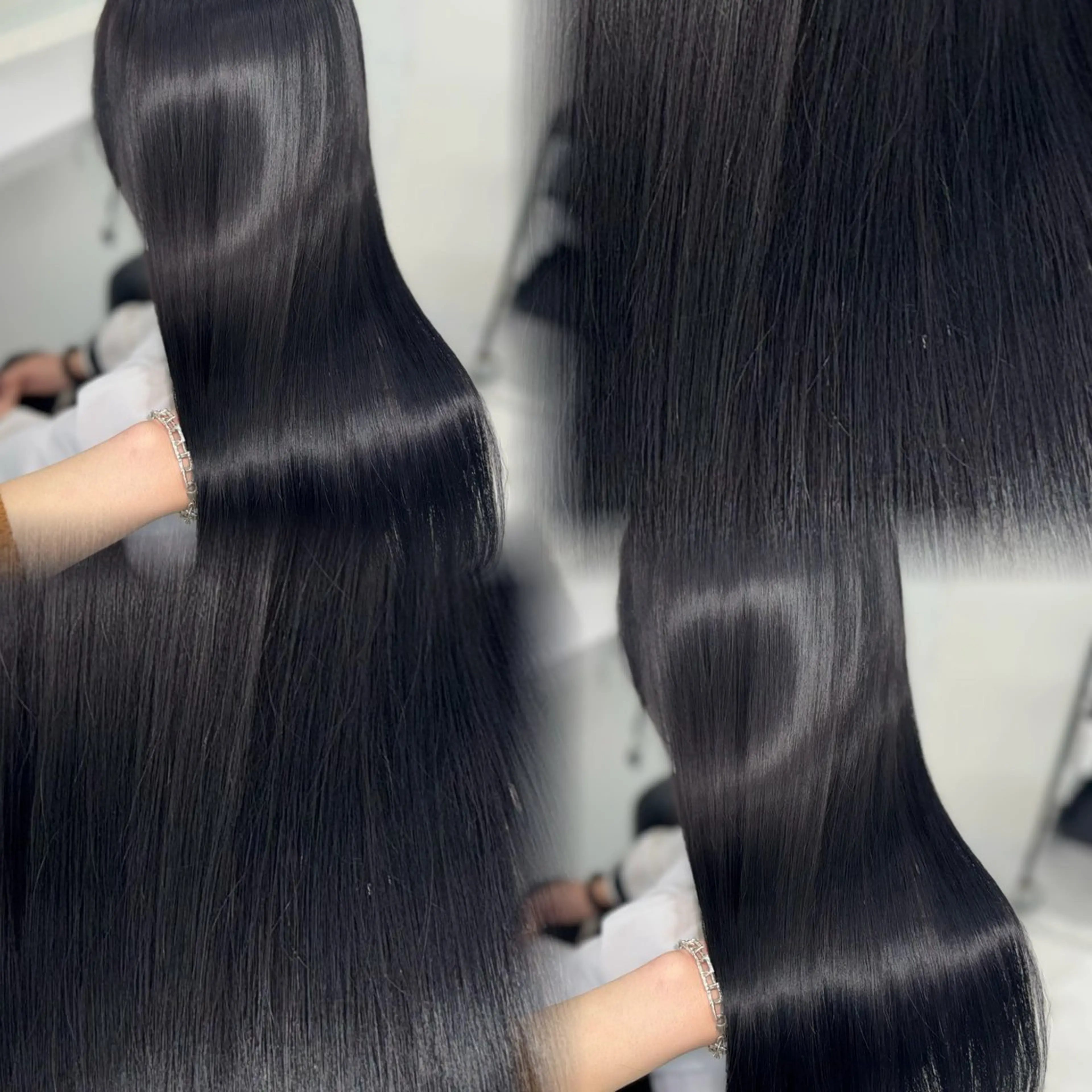 ロング カラー ヘアアレンジ メンズ 透明感カラー ヘアカラー トリートメント 💗ブリーチなし暖色 kotono💗のヘアスタイル