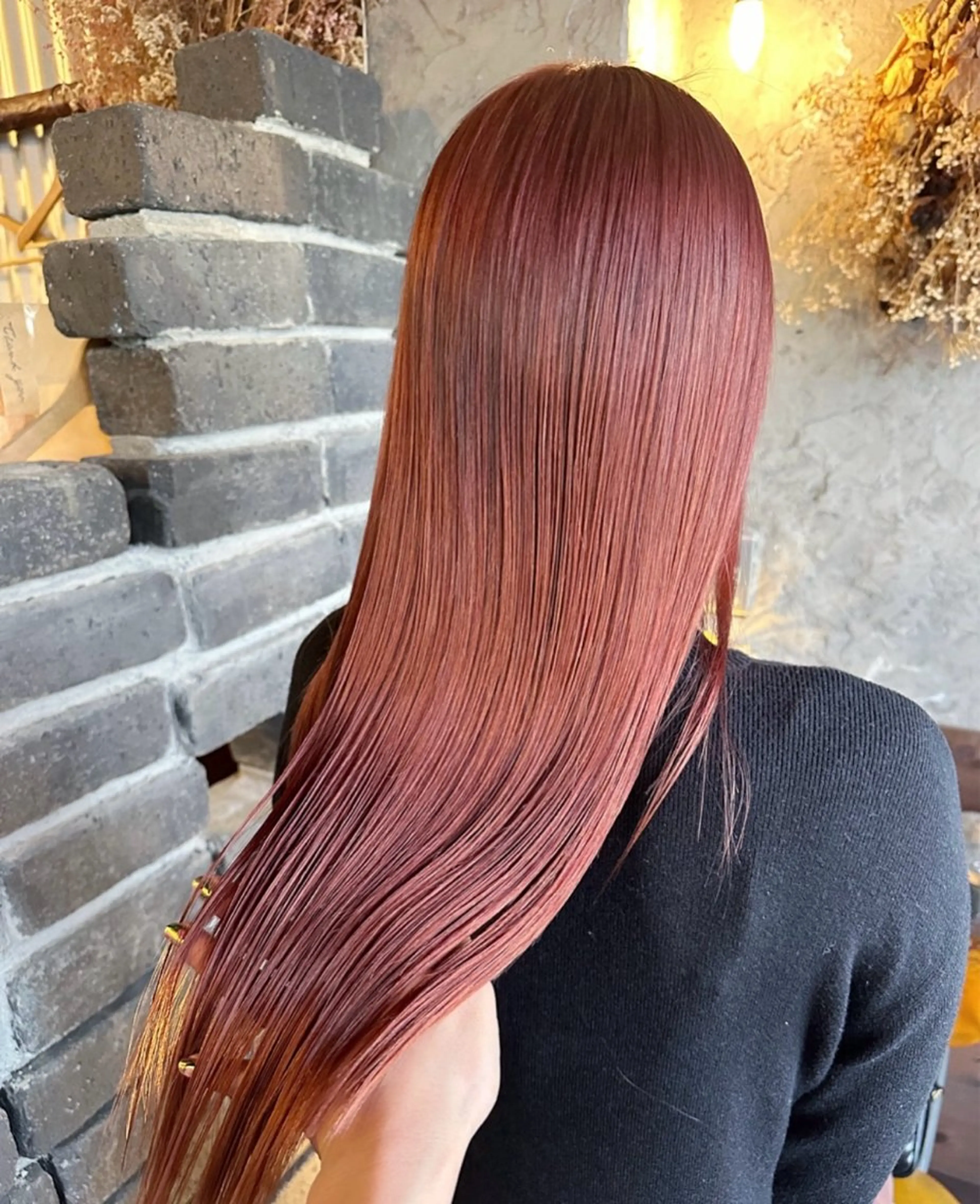 ロング ヘアカラー トリートメント 玉木 育実のヘアスタイル