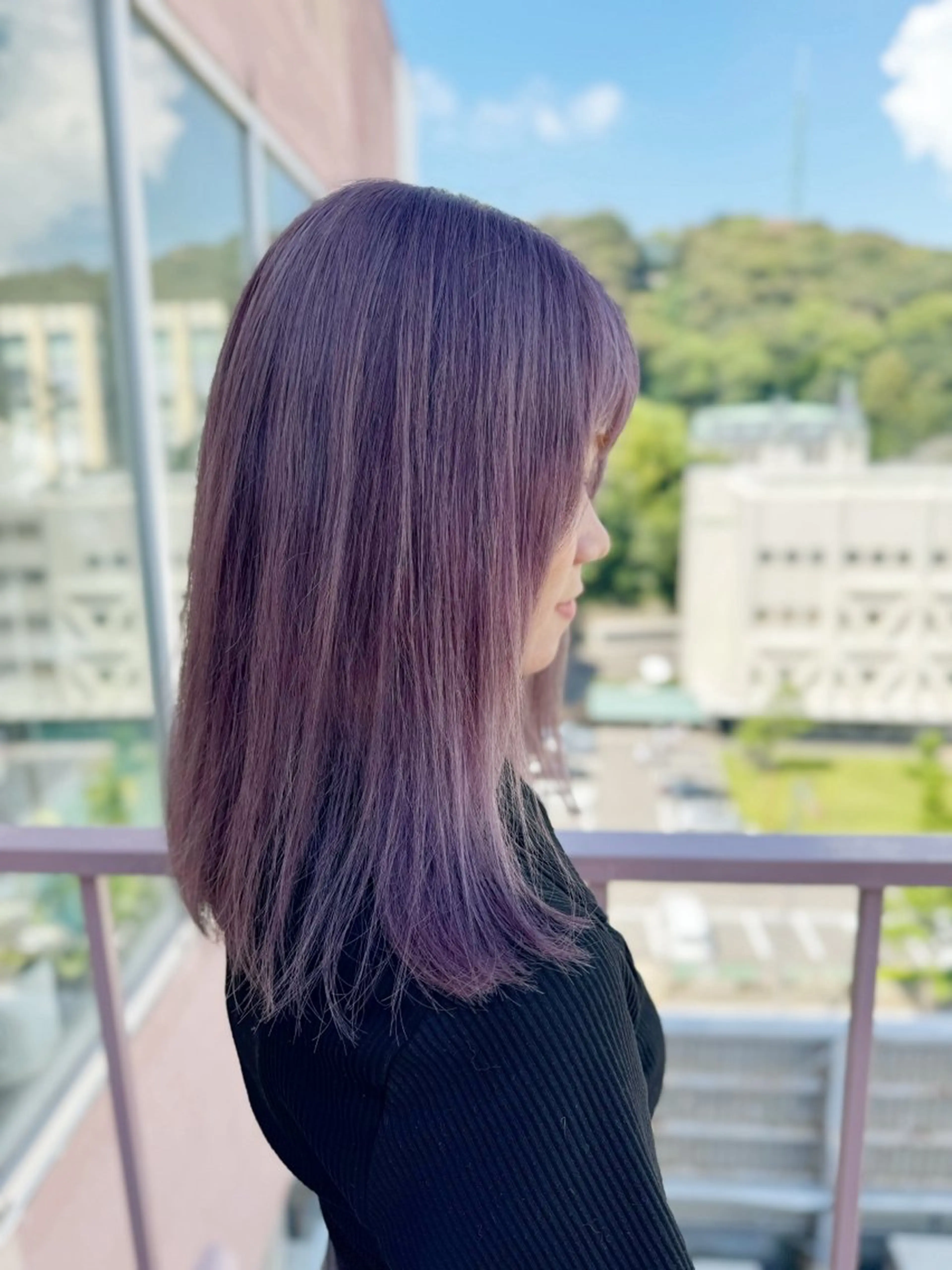 セミロング カラー ラベンダーカラー シルバー ヘアカラー Viage （ビアージュ）のヘアスタイル