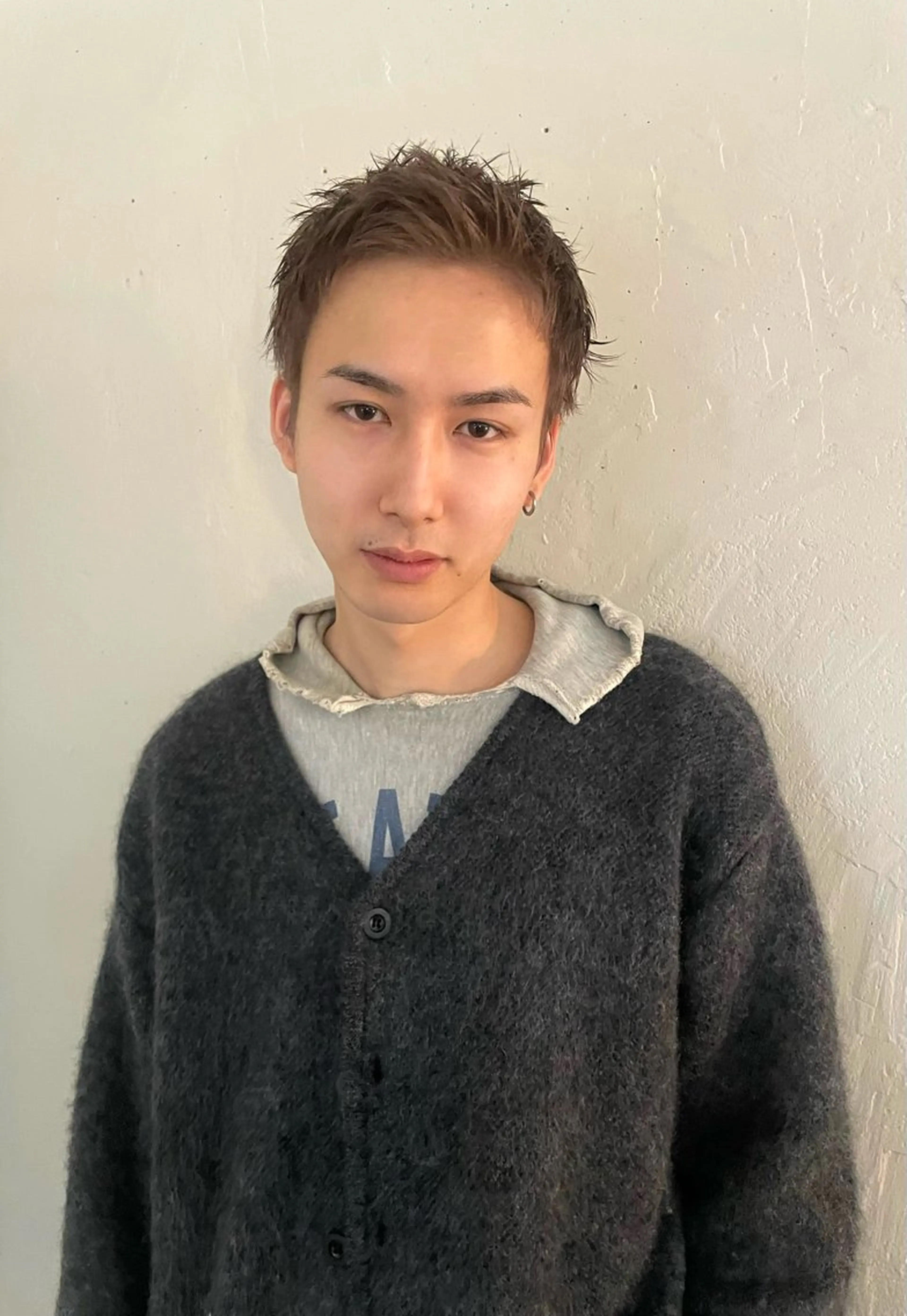 カラー メンズ メンズハイトーン ベージュカラー ハイトーンカラー ミルクティーベージュ Chikashitsu/Then所属・mana/ハイトーン /ヘアセット🎀のヘアスタイル