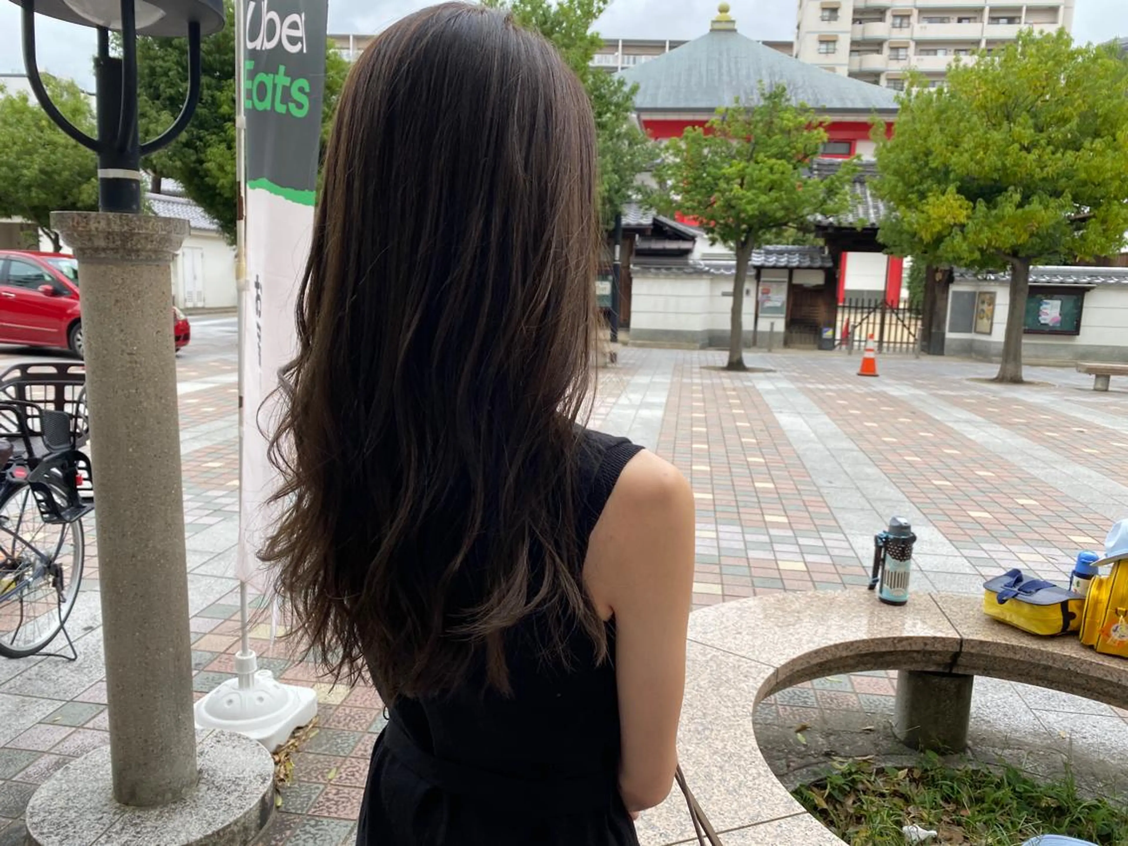 ロング カラー ブリーチカラー 美髪矯正takaraのヘアスタイル