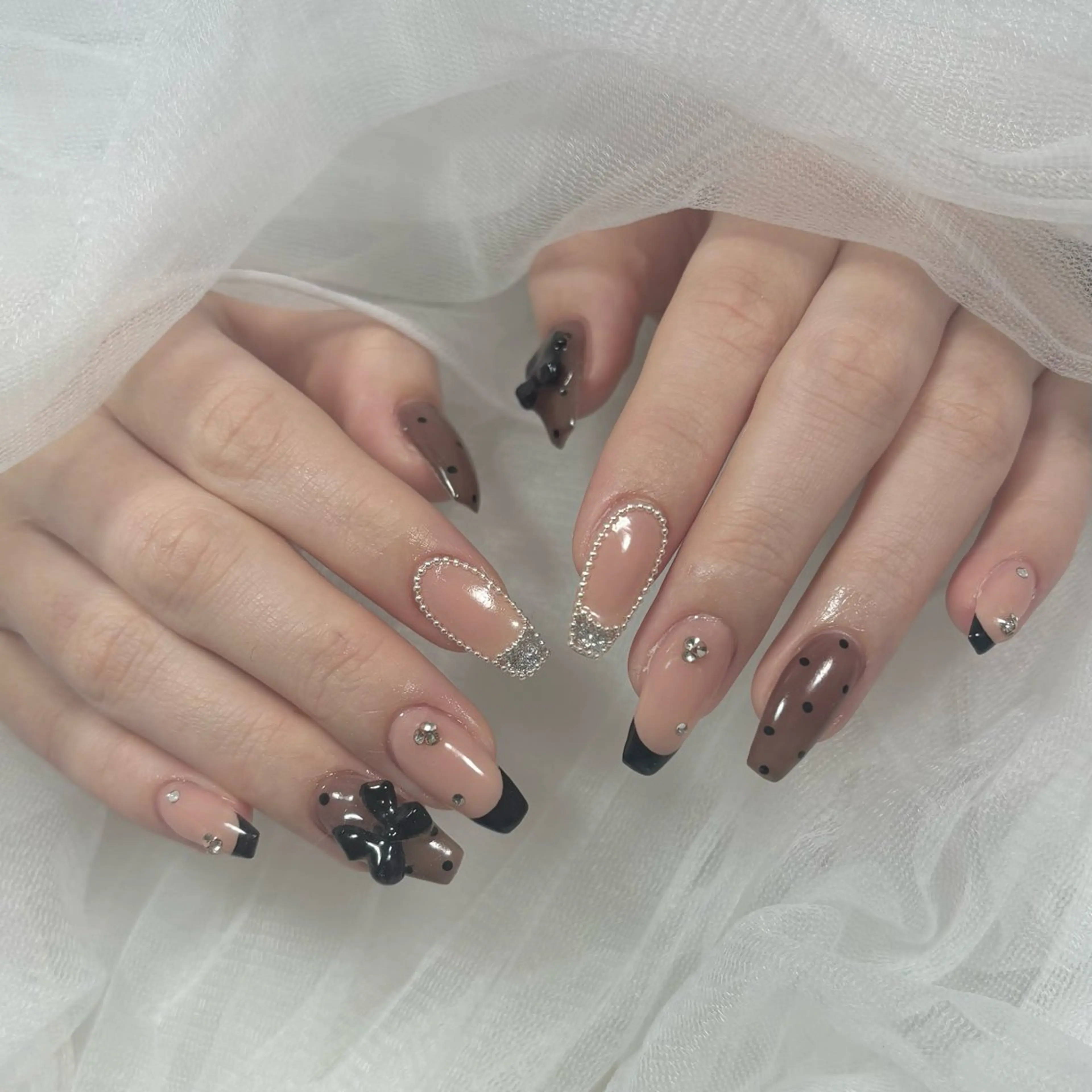 ネイル ドット ワンホンネイル ハンドネイル h's dazz harukaのネイルデザイン