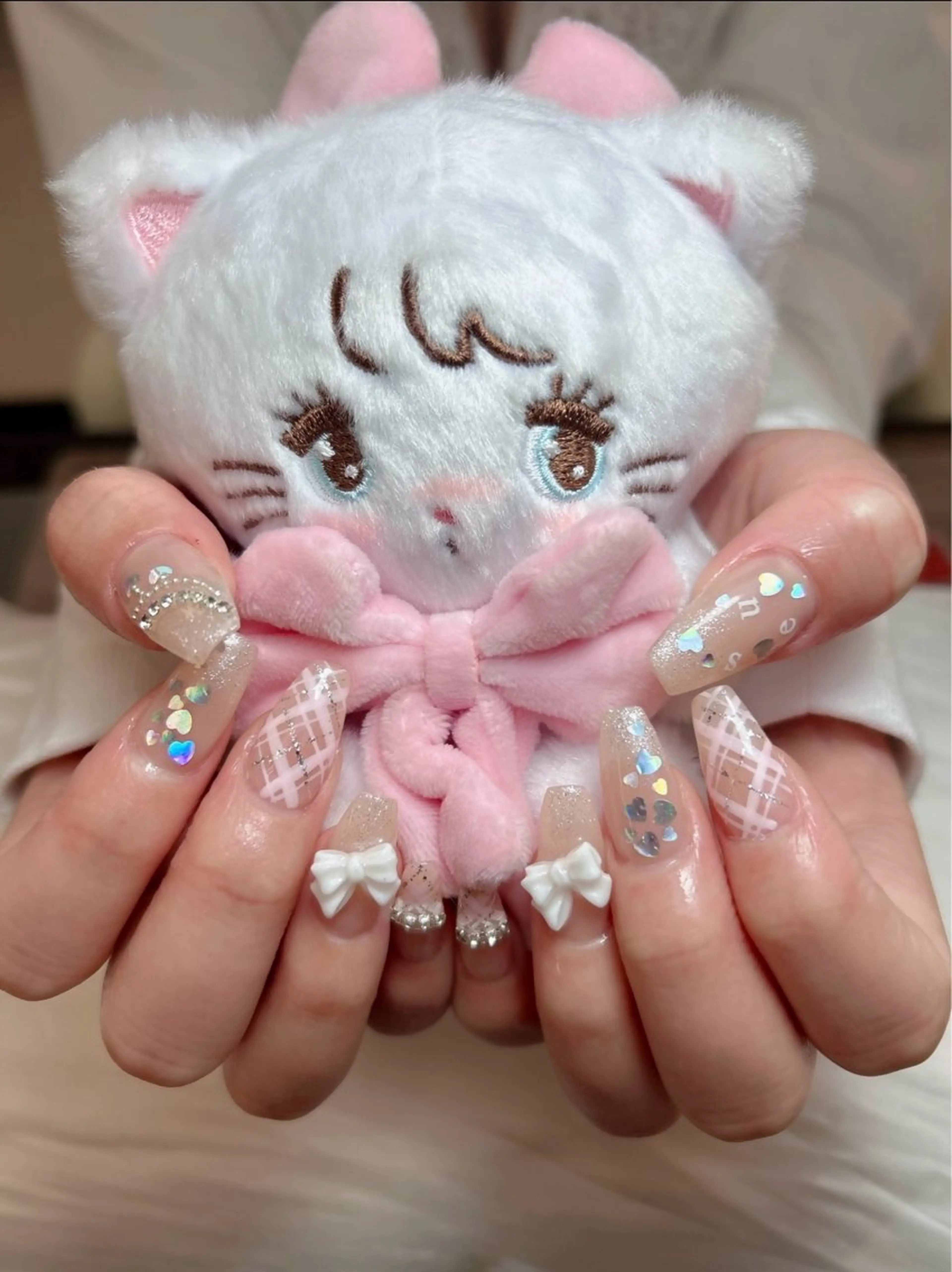 ネイル 長さ出し ロングネイル 持ち込み Chan nailsのネイルデザイン