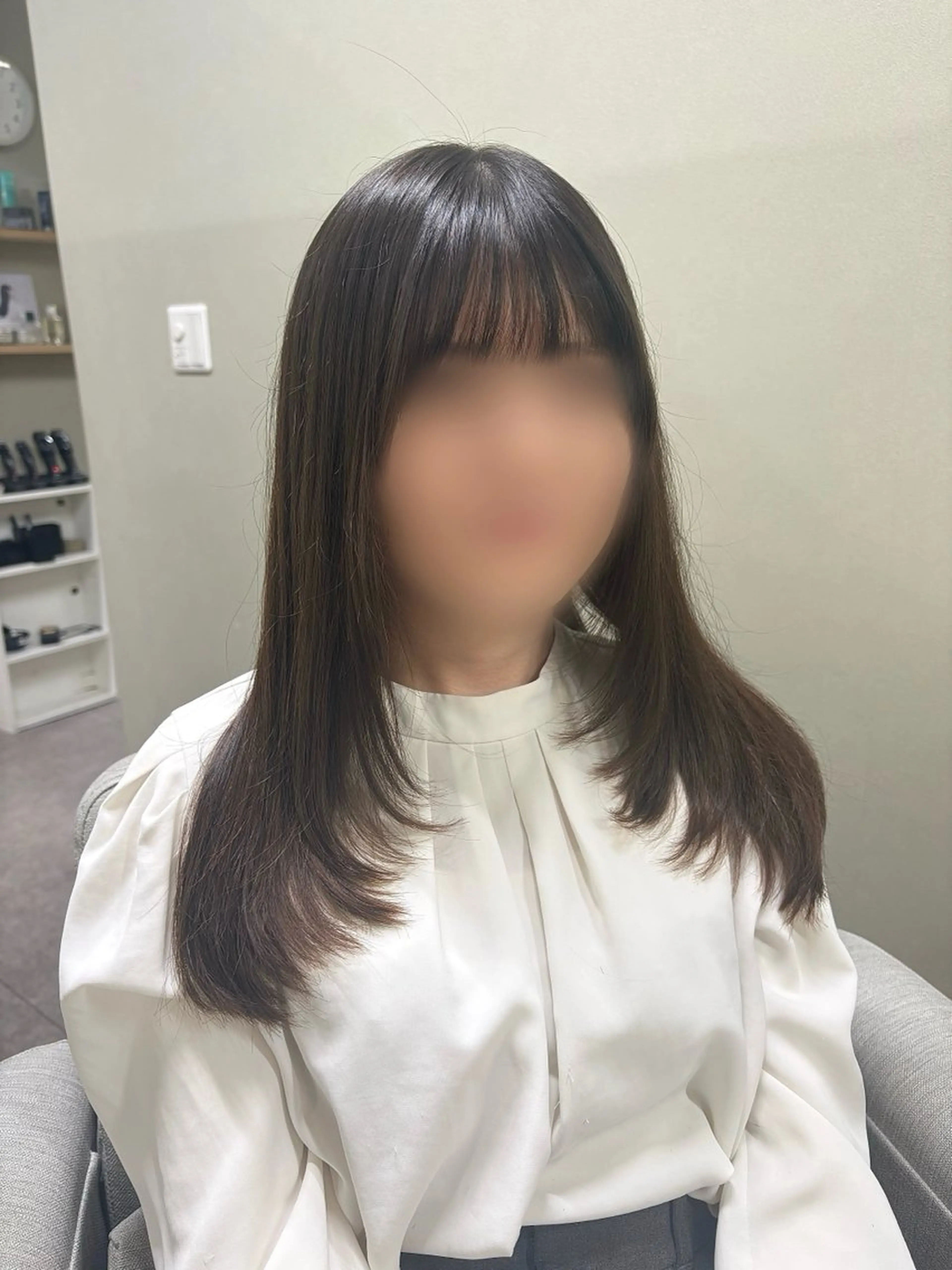 ロング ロングレイヤー レイヤーカット ロング 髪質改善カラー&TR 縮毛矯正/弱酸性矯正のヘアスタイル