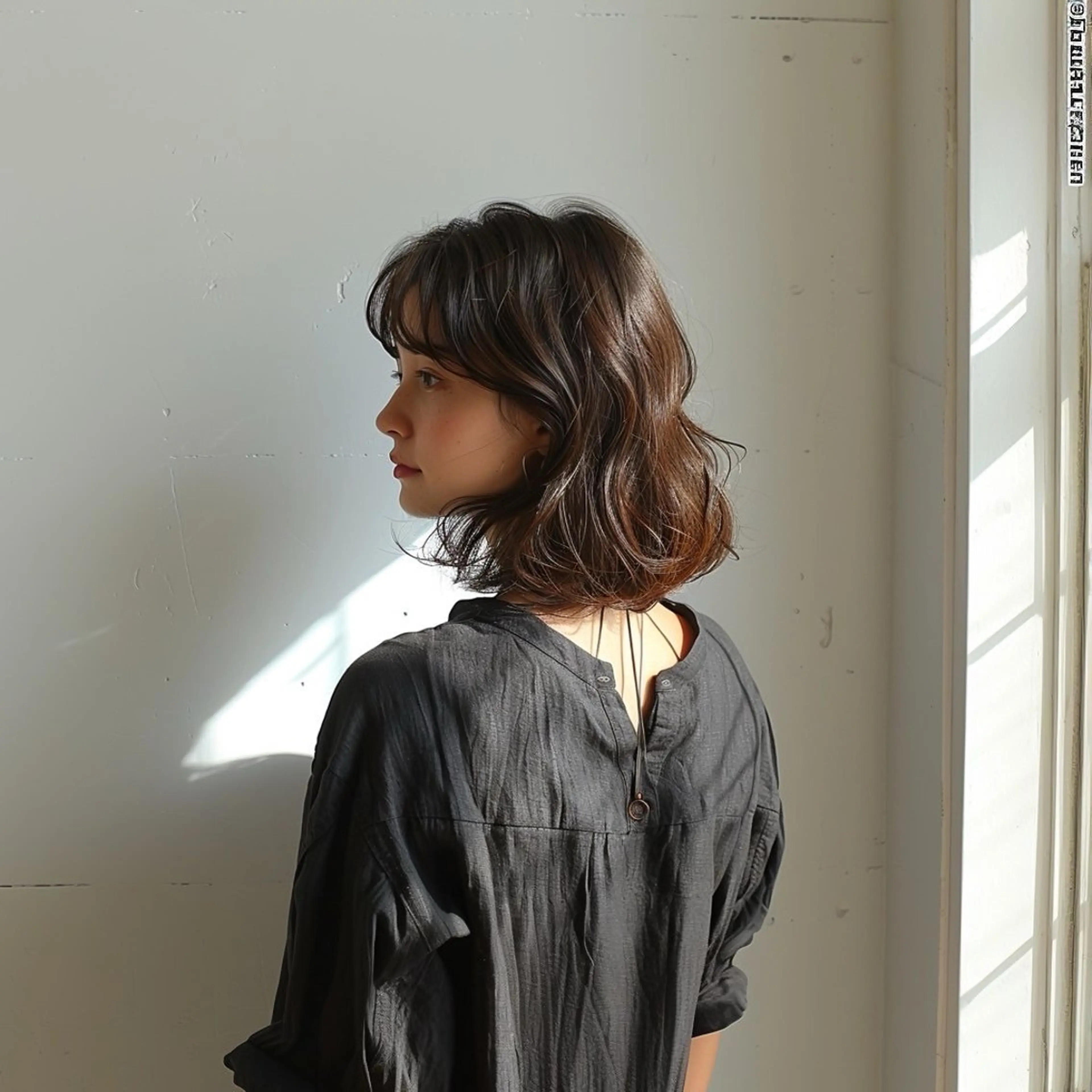 ミディアム カット ヘアカラー トリートメント eMii. 鎌倉のヘアスタイル