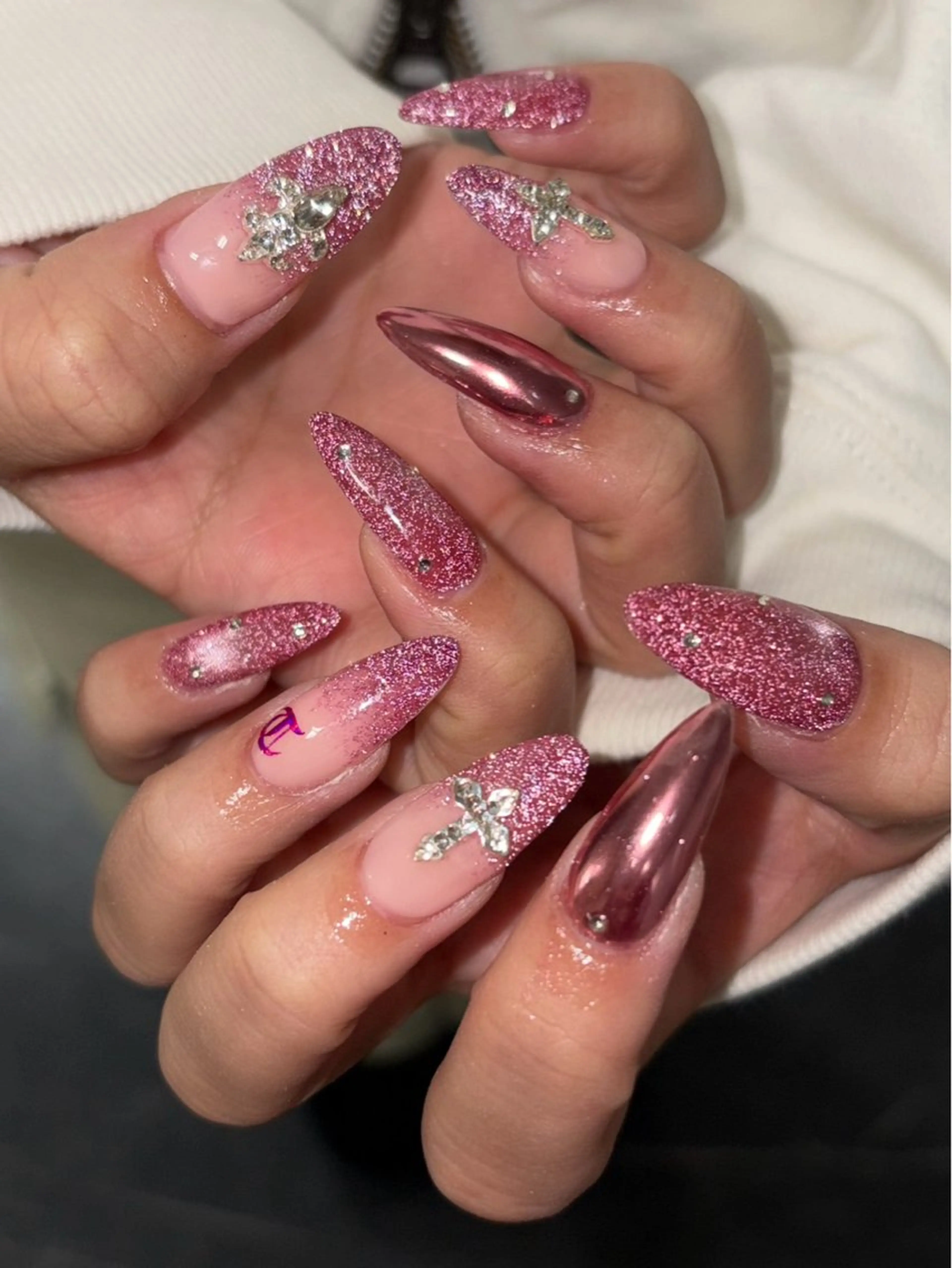 チップ長さだし90minデザイン🩵の写真