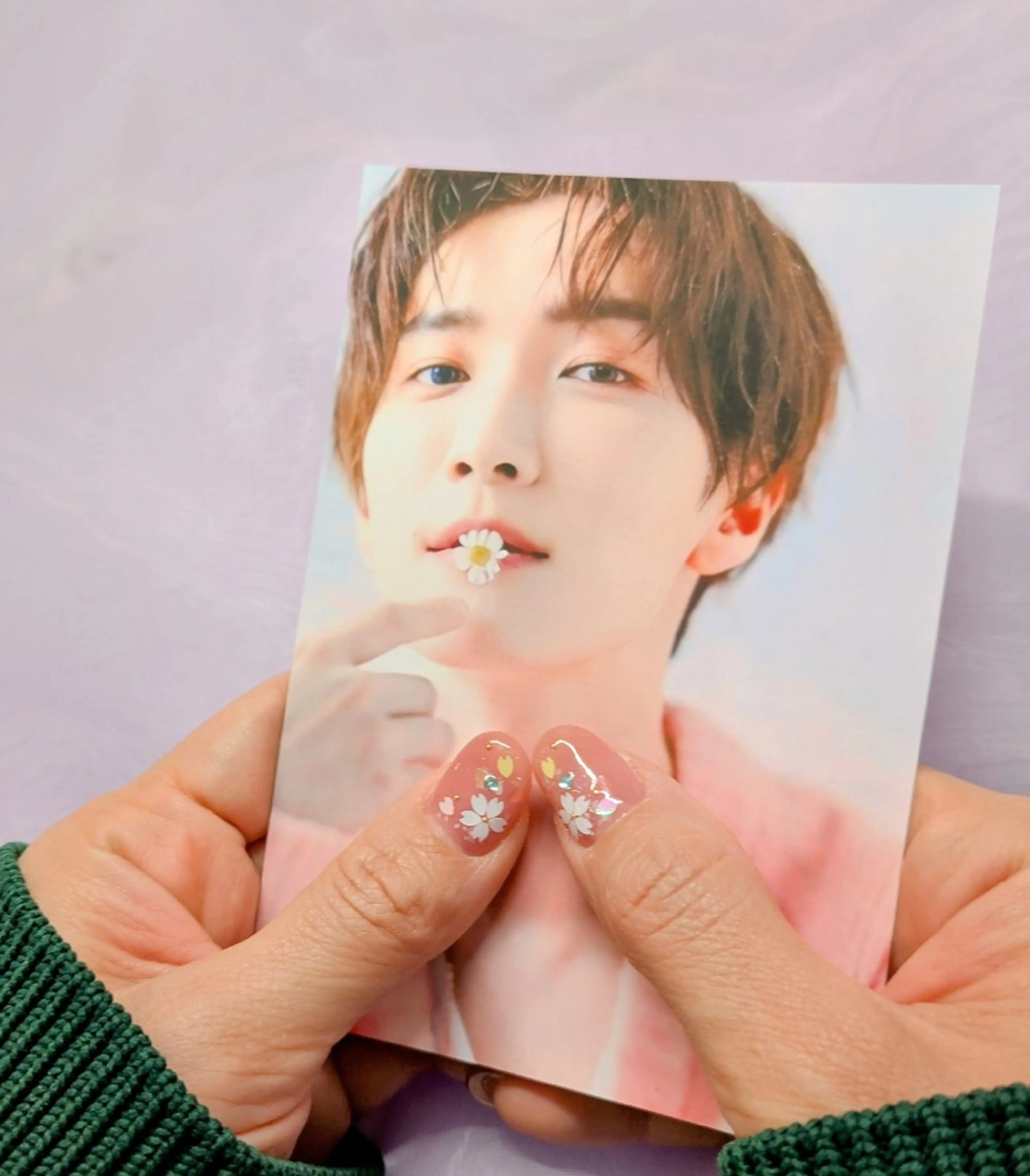 ミディアム ハンドネイル imaichise 🧡💜推しネイルのネイルデザイン