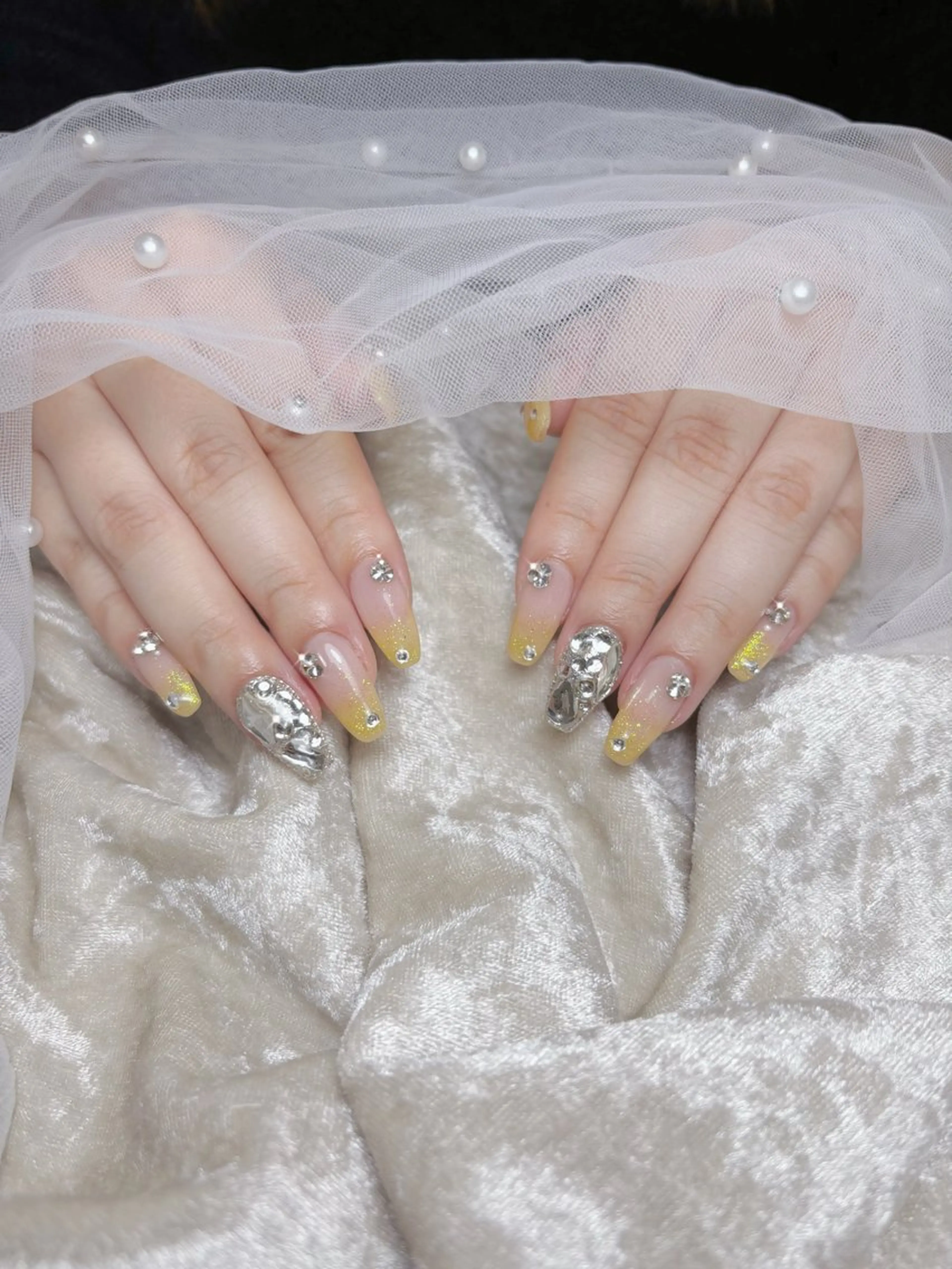 ネイル ロングネイル Monart♡ あいりのネイルデザイン