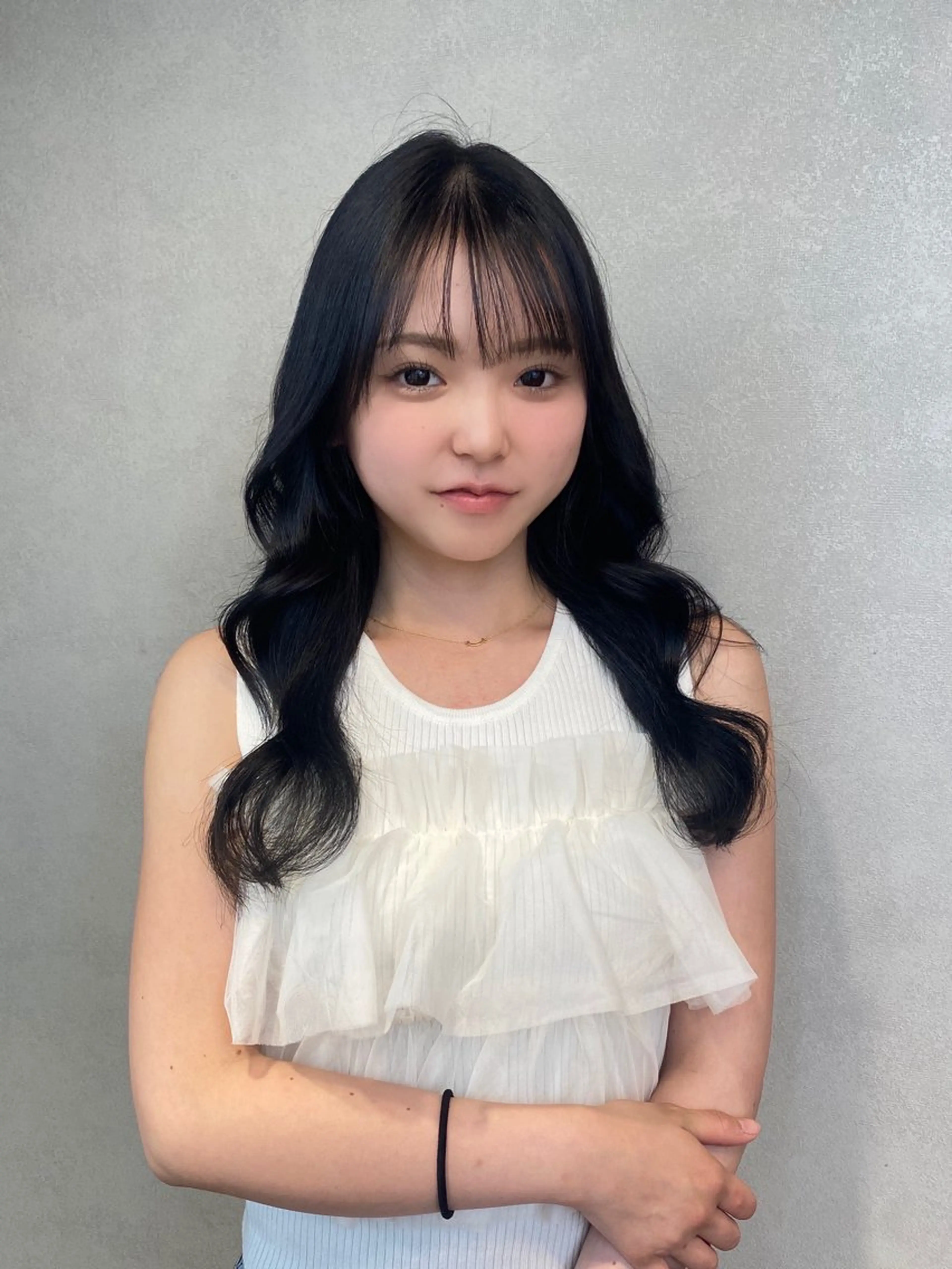 ミディアム 韓国風ヘア カット ヘアカラー MIREI /韓国風 ショート/大阪美容室のヘアスタイル