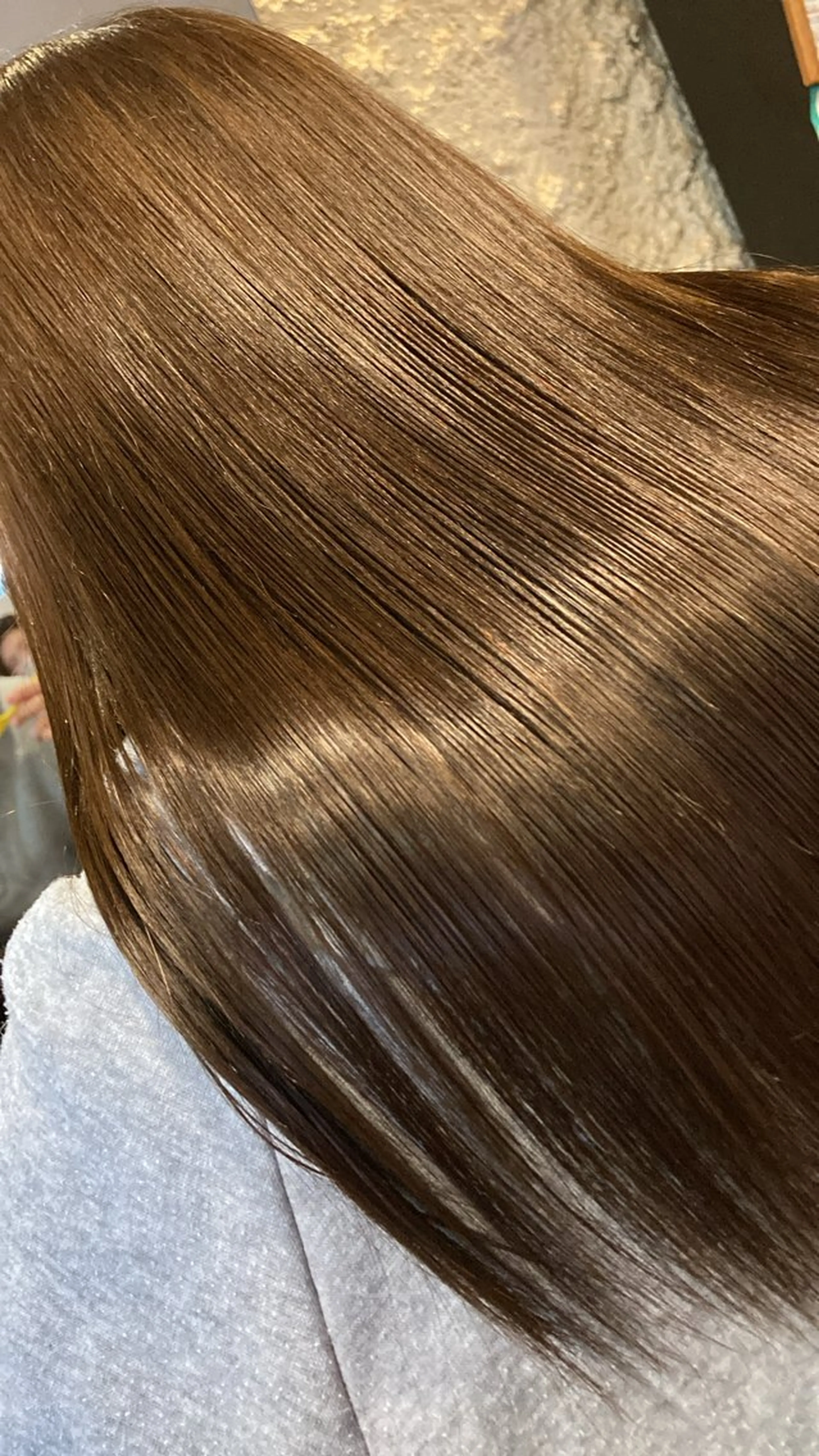 質感再生カット+天使のツヤカラー+髪質改善トリートメントの写真