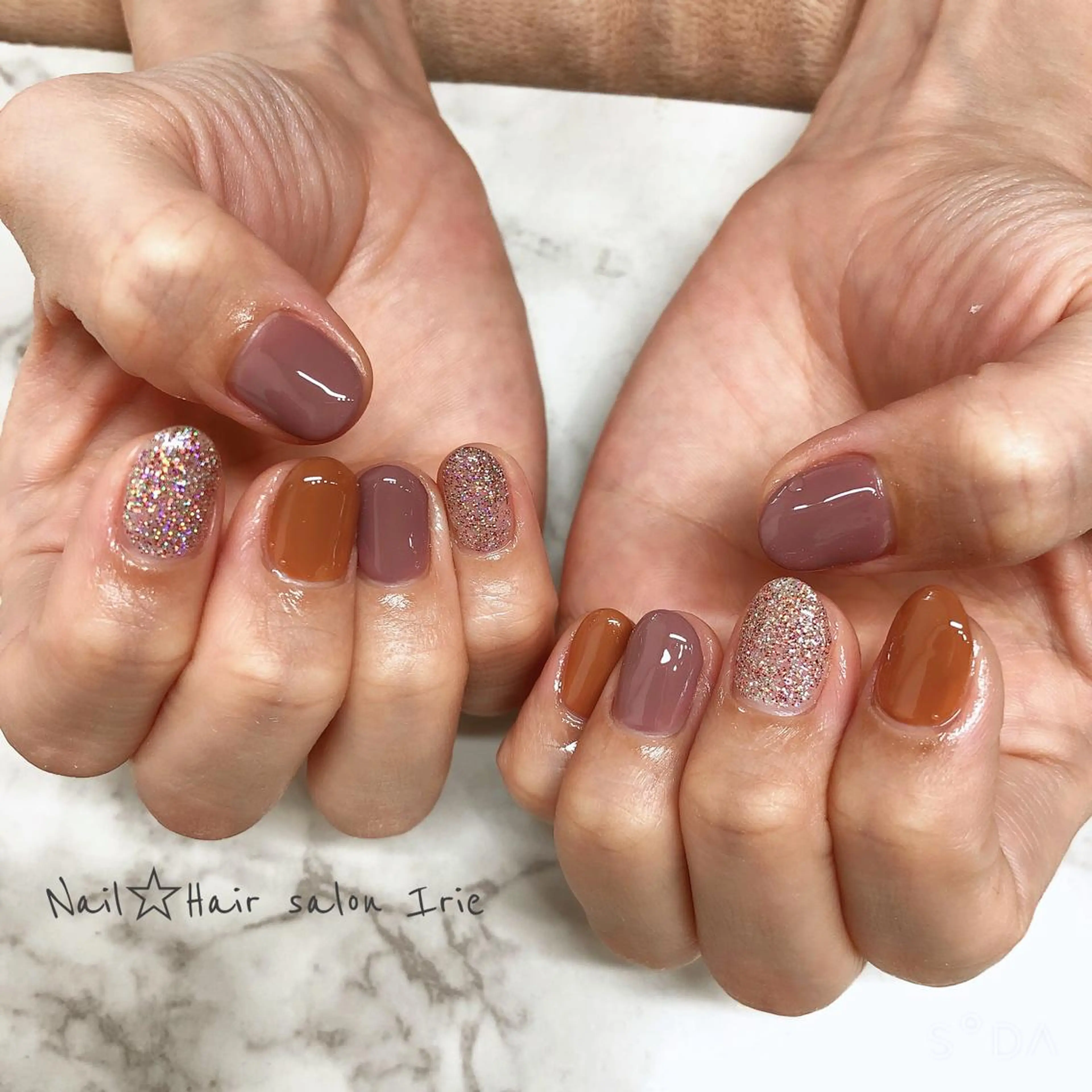 ネイル ハンドネイル ハンドケア Hair salon Irie所属・與儀 知佳のネイルデザイン
