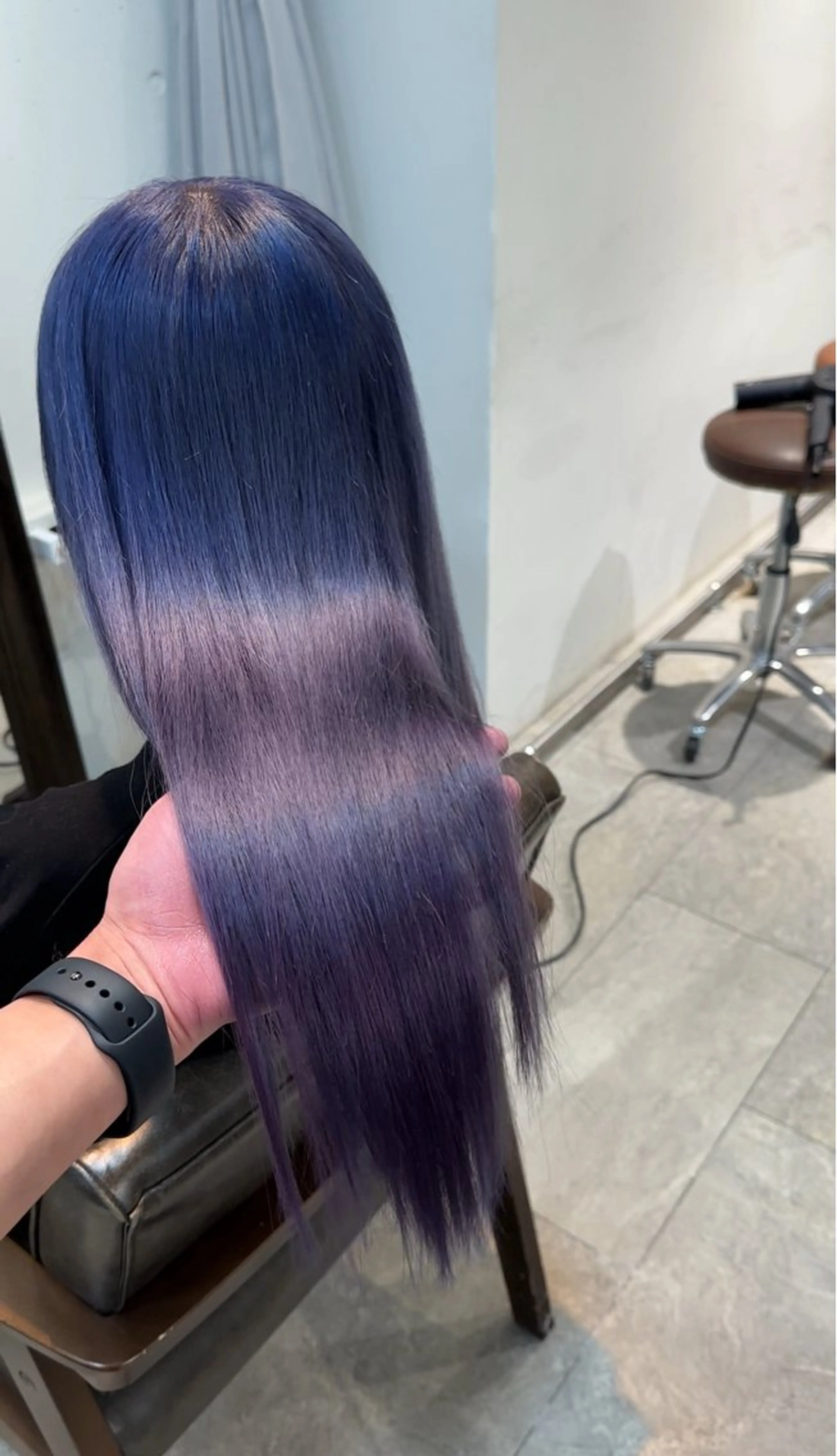 ロング カラー パーマ ヘアアレンジ ヘアカラー トリートメント ブリーチカラー🤍 颯馬🐈‍⬛のヘアスタイル