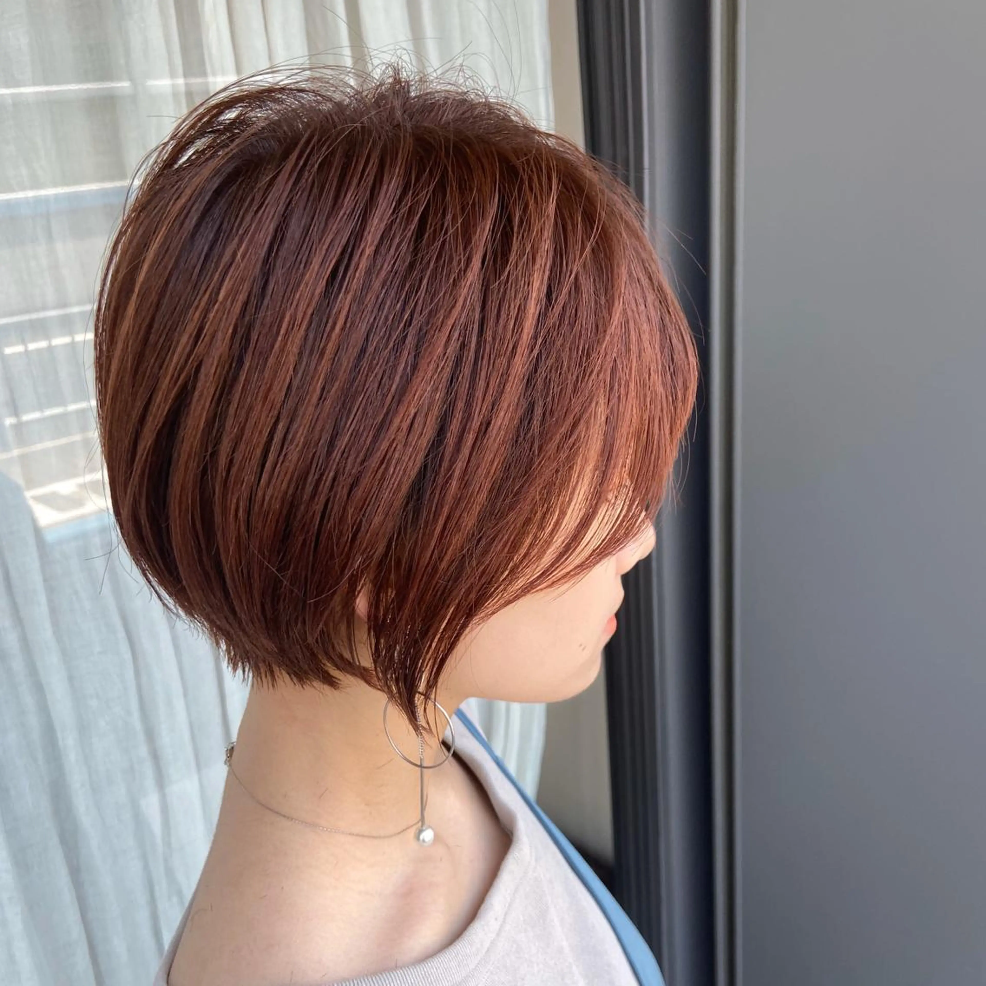 ショート ショートヘア 峯 志帆のヘアスタイル
