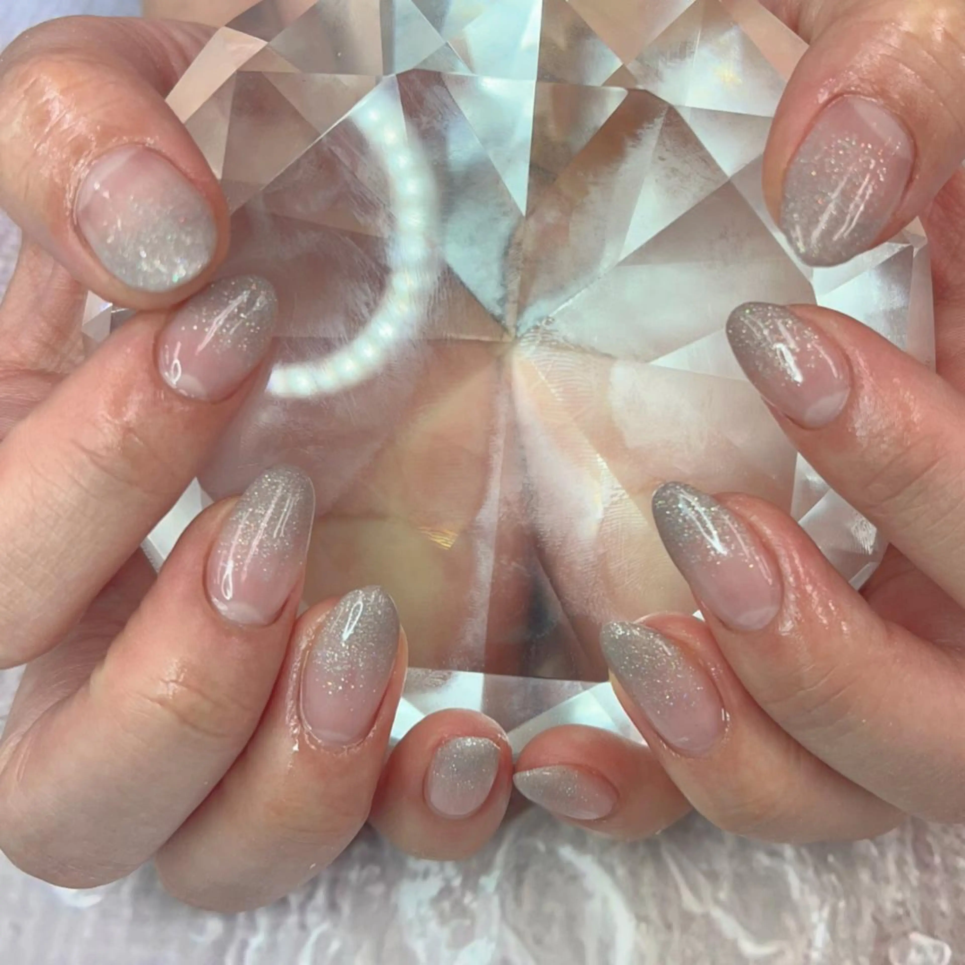 ネイル ラメ(グリッター) ラメグラデーション ピンク ブルーデイジー栄本店所属・BlueDaisy 栄本店のネイルデザイン