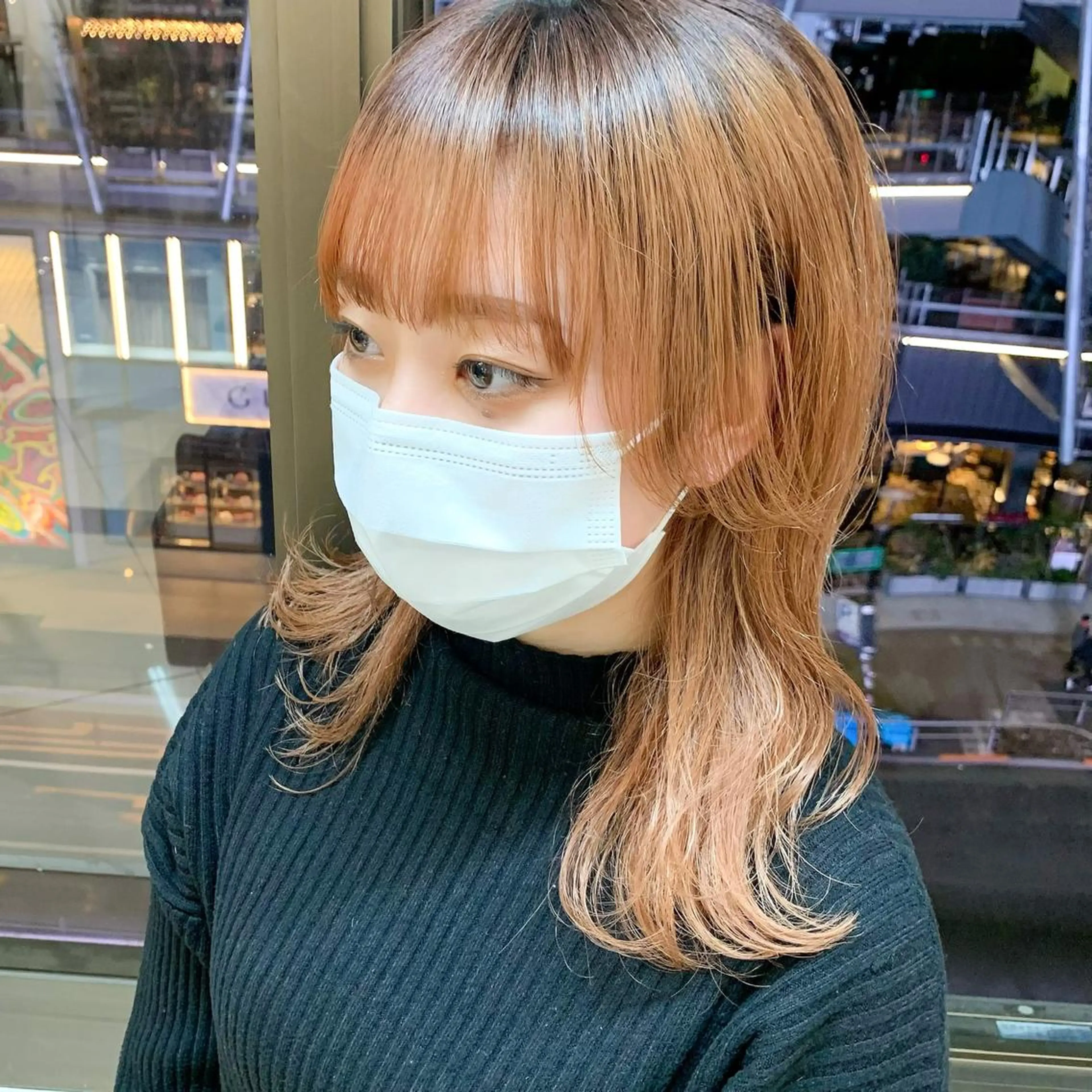 セミロング カラー raika .のヘアスタイル