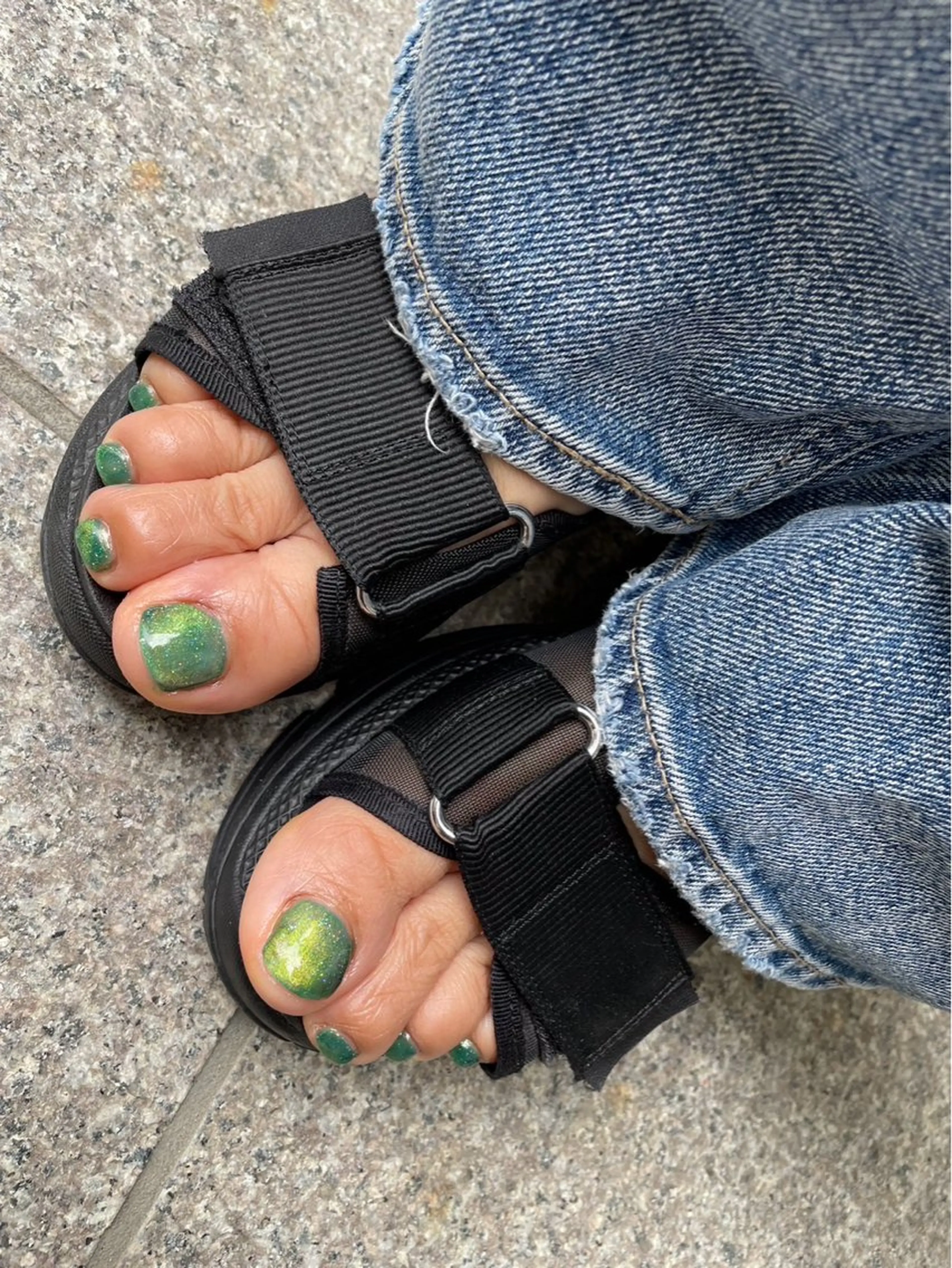 ネイル フットネイル マグネットネイル nail salon pomaikaiのネイルデザイン