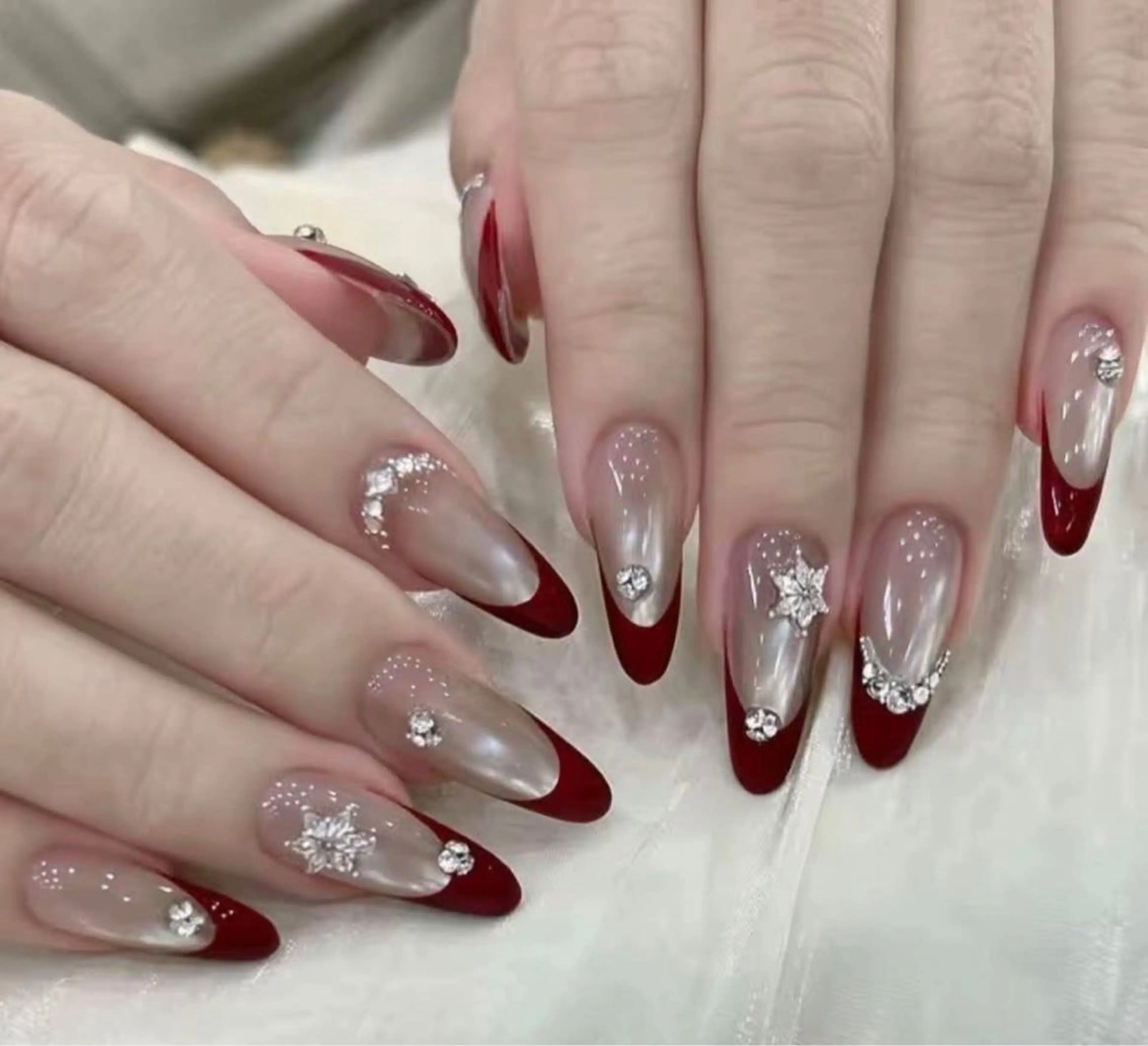 ネイル 長さ出し フットネイル ジェルネイル 韓国ネイル マグネットネイル ハンドネイル YMT NailStudioのネイルデザイン