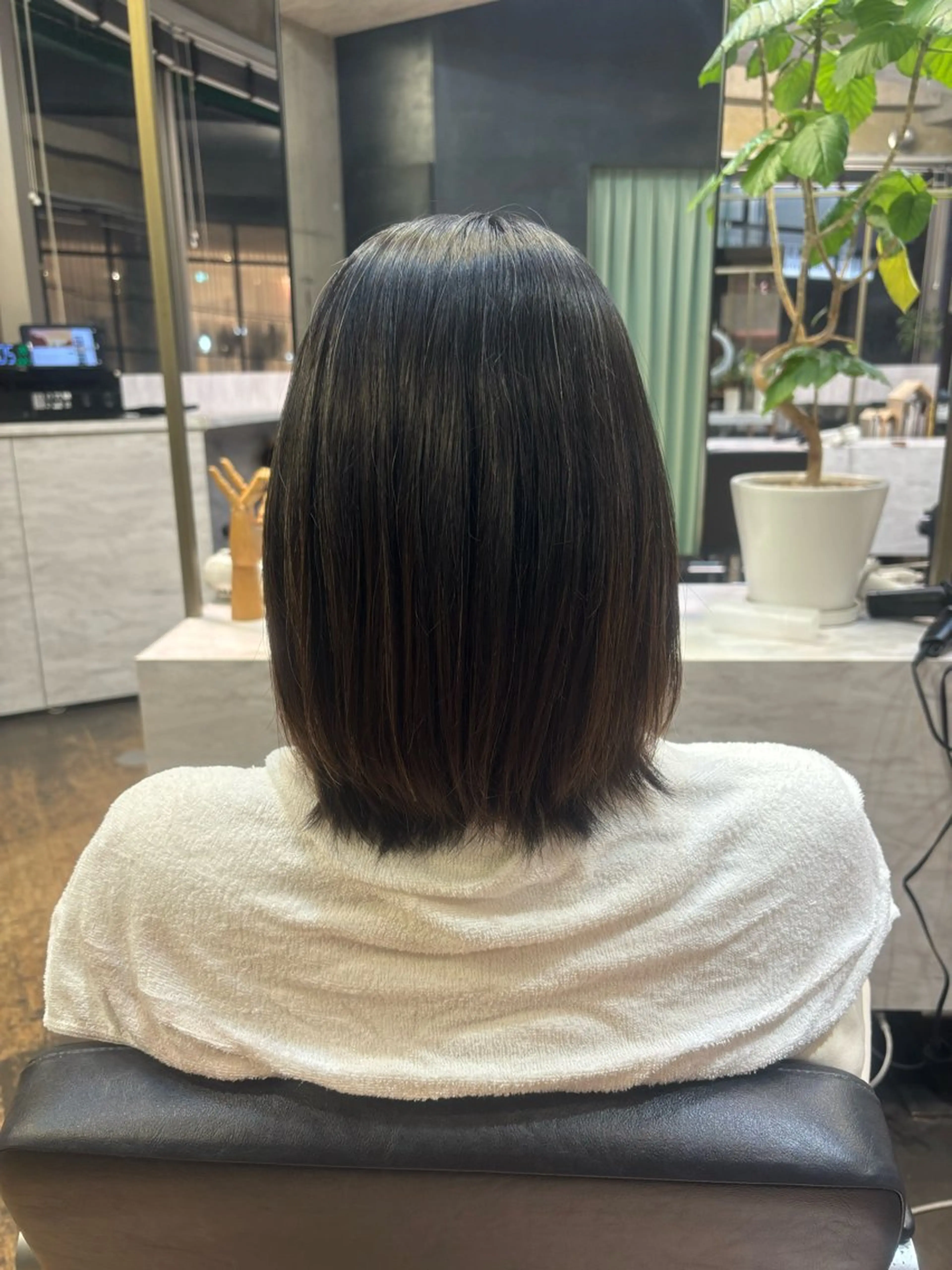 ミディアム パーマ ミディアムパーマ ストレートパーマ ショートパーマ 🫧ちひろ🫧のヘアスタイル