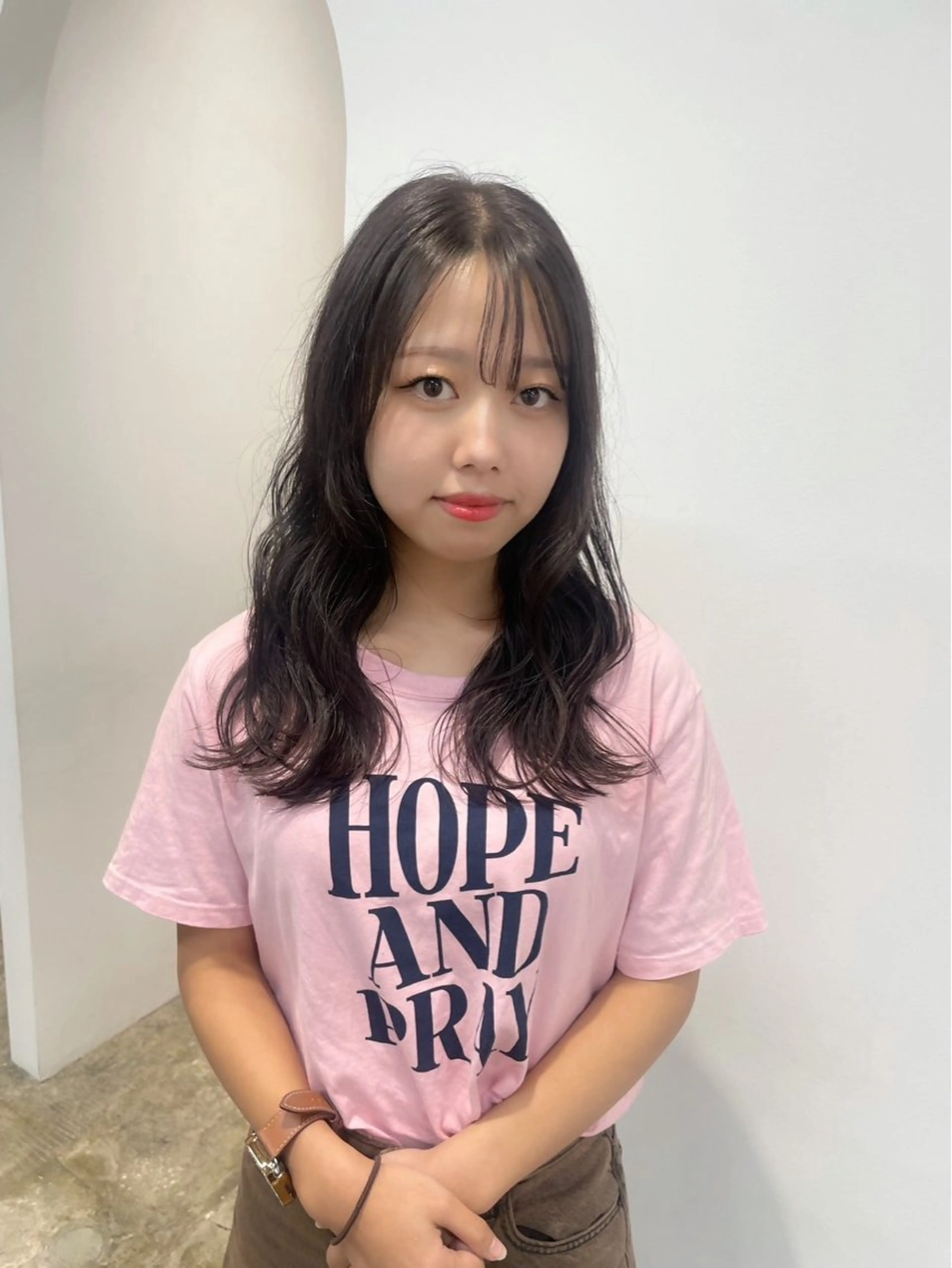 セミロング カラー カット ヘアカラー トリートメント 𝘚𝘶𝘻𝘶 𓂃𓈒𓏸のヘアスタイル