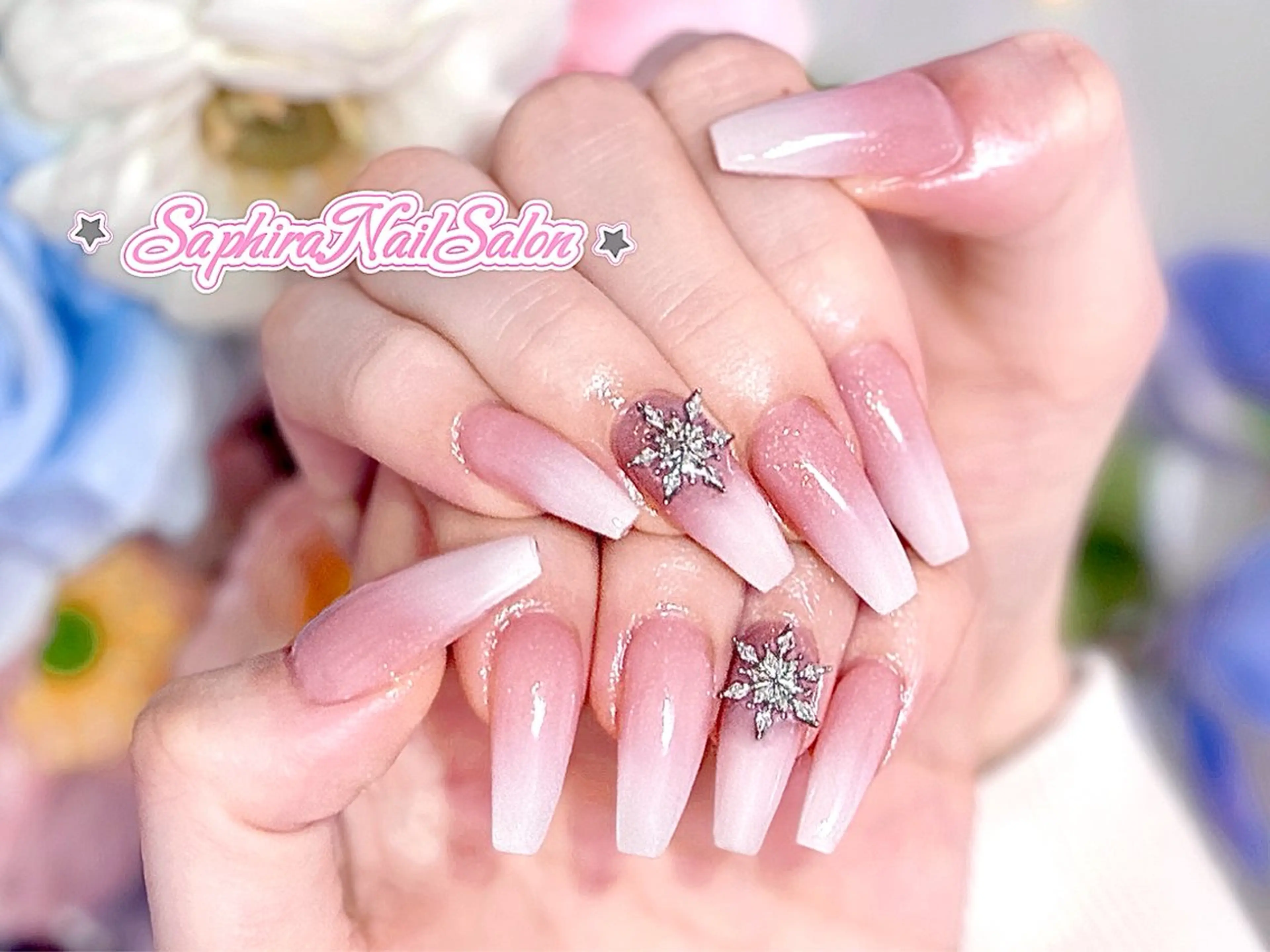 カラー ハンドネイル Saphiraネイル サロン錦糸町のネイルデザイン