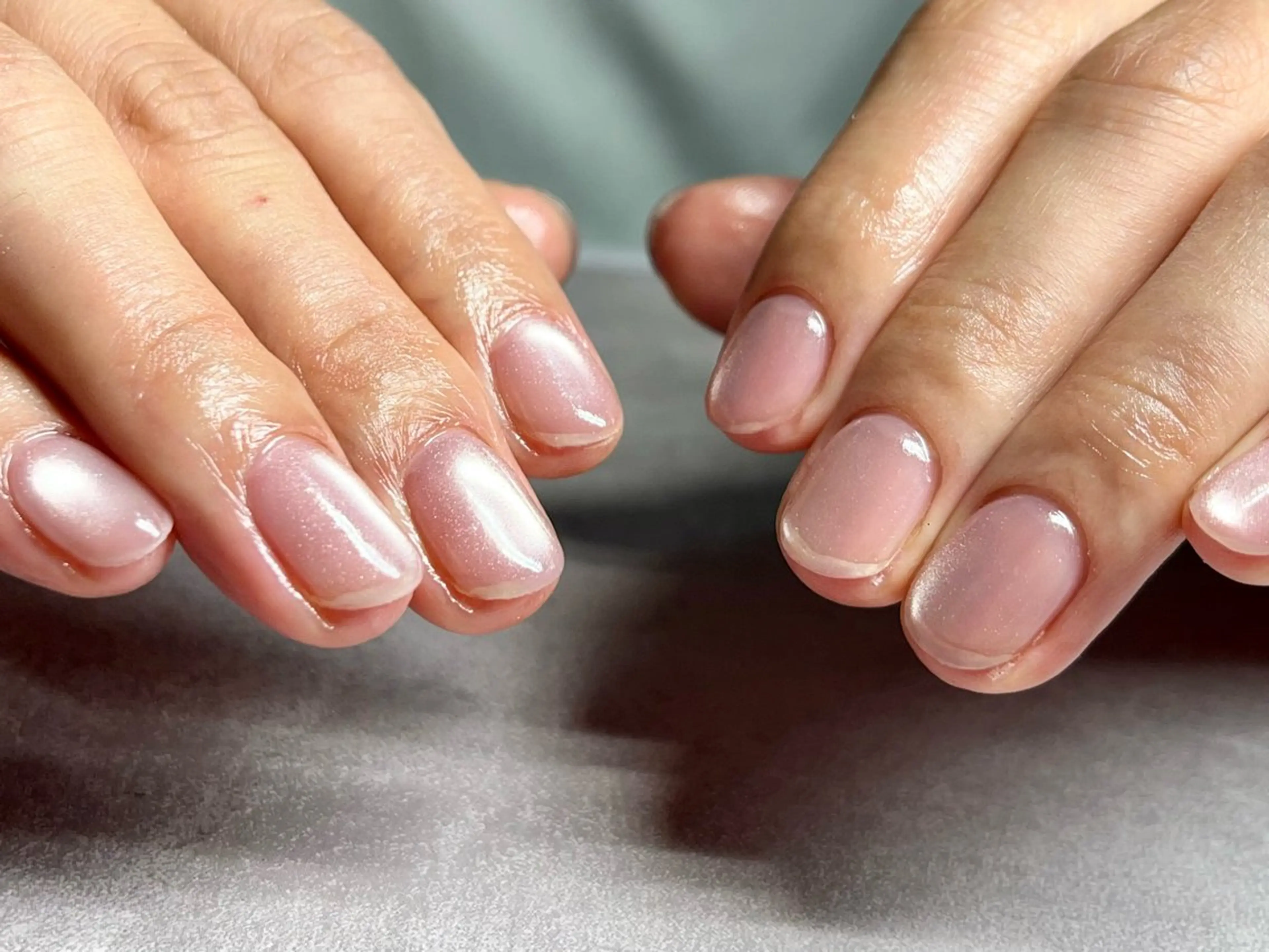 ネイル マグネットネイル ピンク ネイルサロン kupuのネイルデザイン