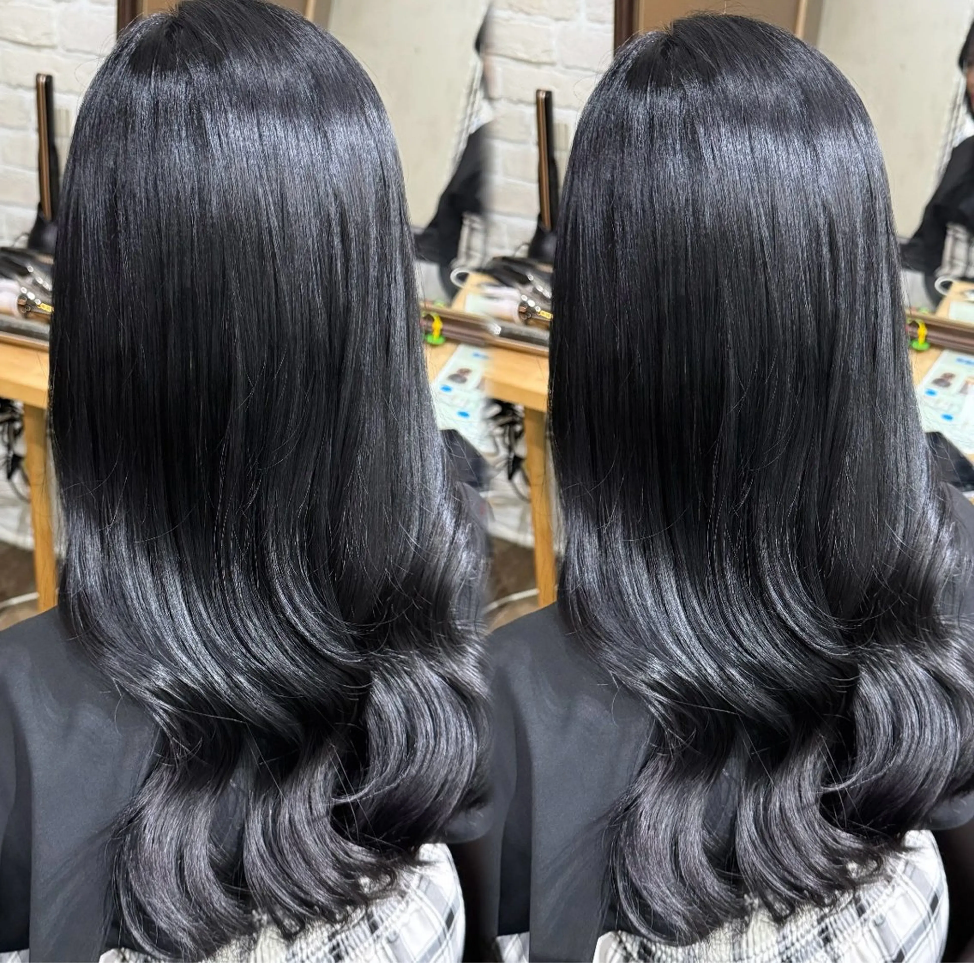 ロング カラー ヘアカラー トリートメント ⠀ 流菜のヘアスタイル