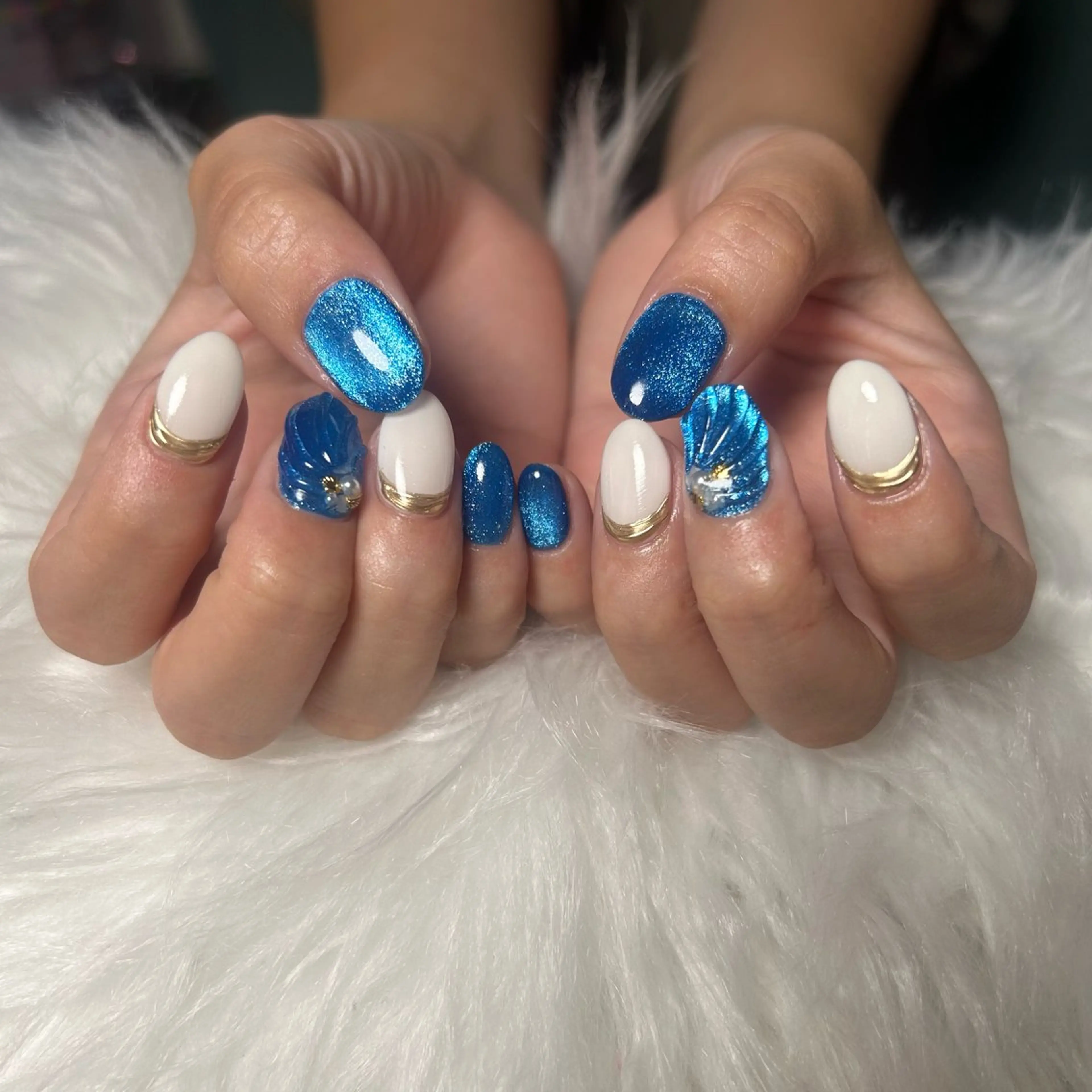 ネイル マグネットネイル ハンドネイル haac nailsのネイルデザイン