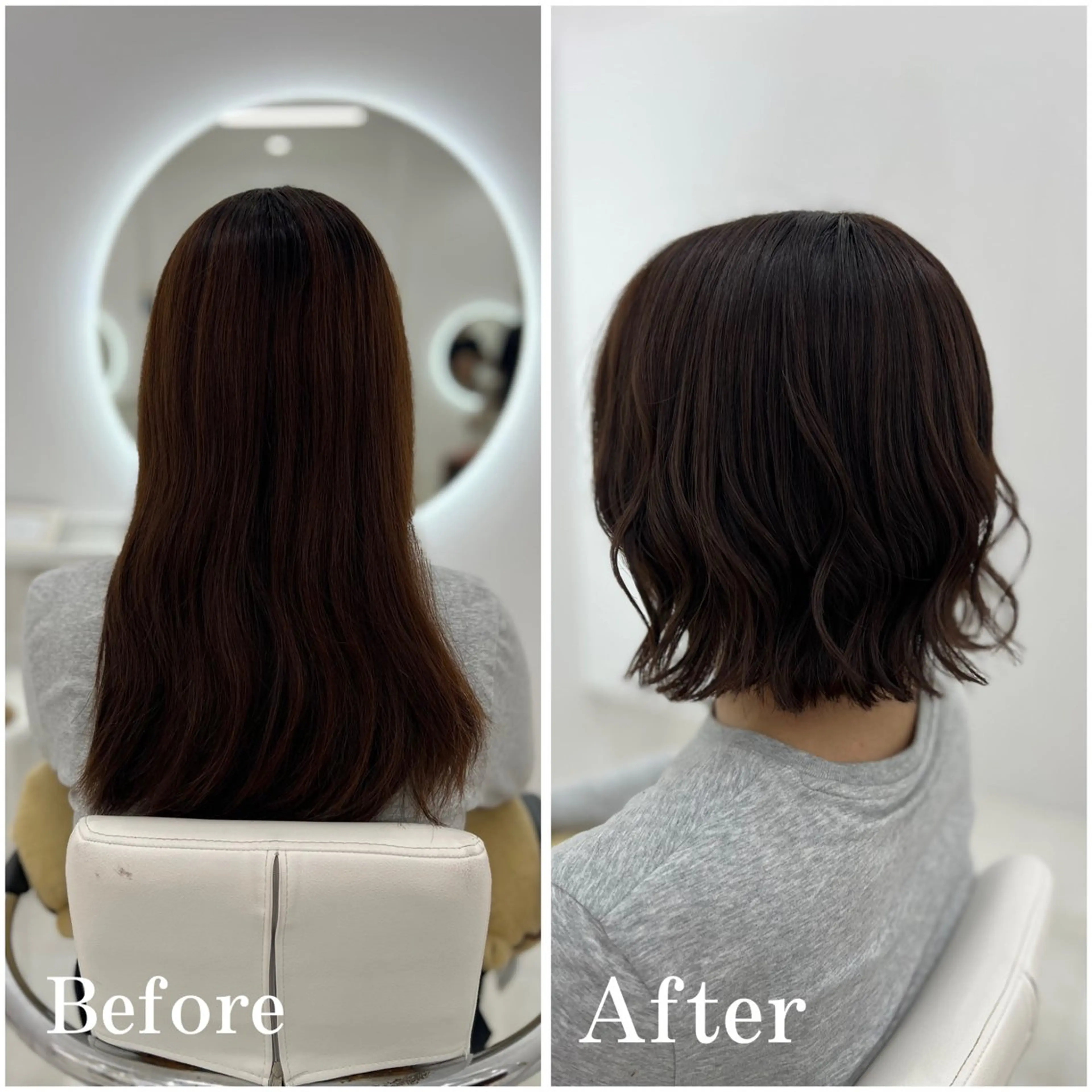 ショート カラー カット ヘアカラー トリートメント ✄﻿aini天王寺 ✄﻿ゆ乃のヘアスタイル