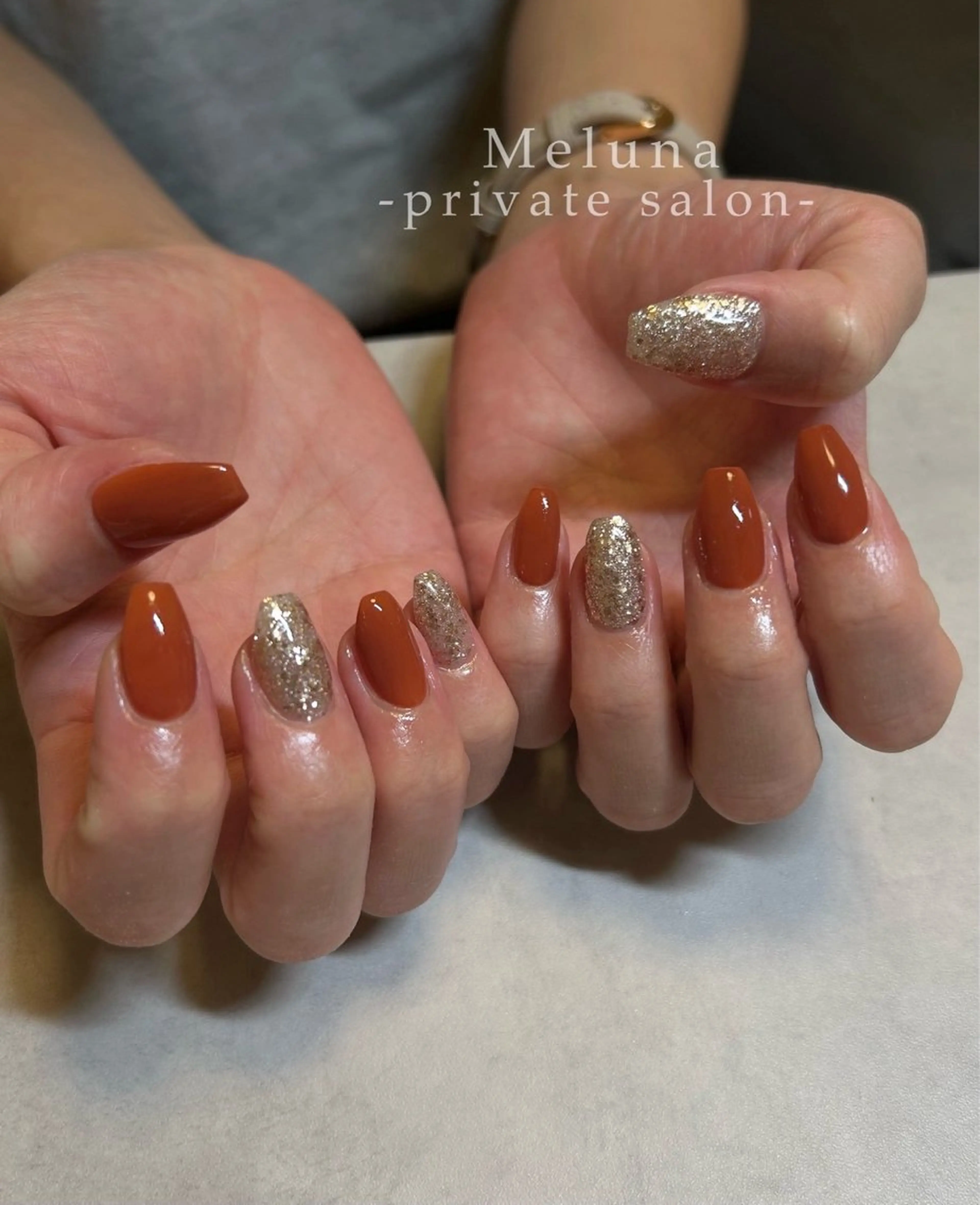 ネイル ワンカラーネイル ハンドネイル Meruna .ﾒﾙｰﾅ.のネイルデザイン