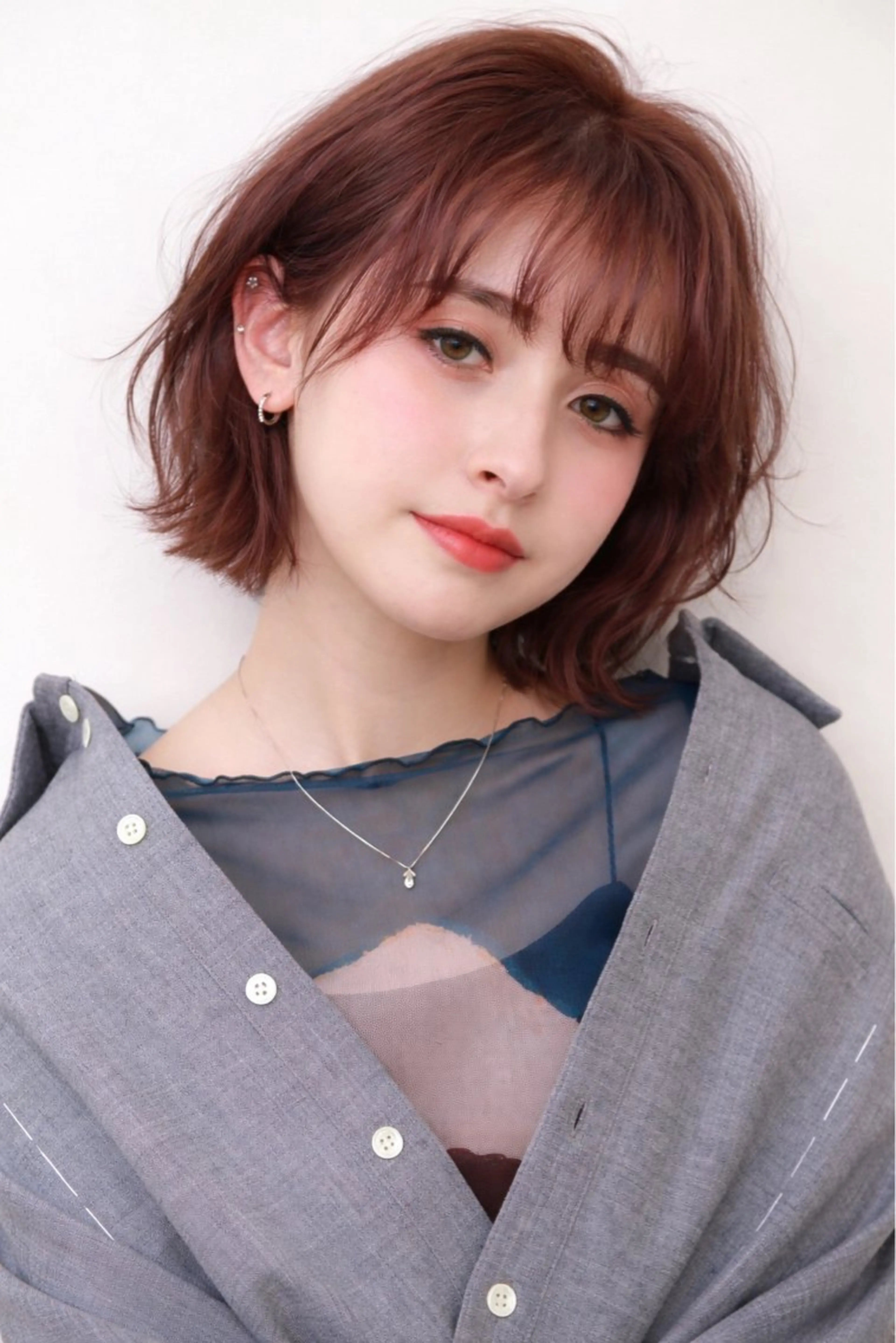 ミディアム カラー ベージュカラー レイヤーカット カット ヘアカラー トリートメント .5 by SOLEIL藤沢店のヘアスタイル