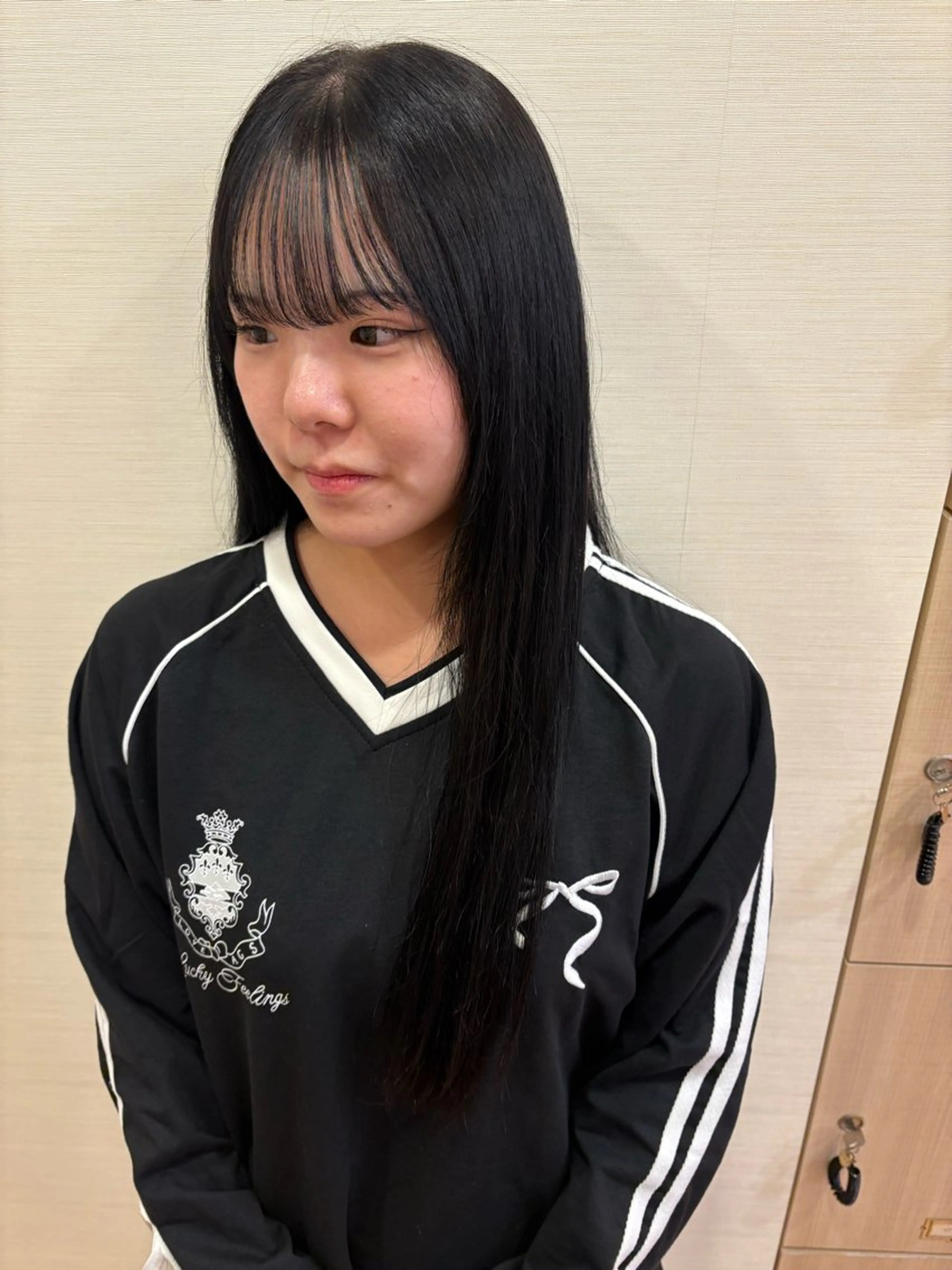 ロング ヘアカラー り このヘアスタイル