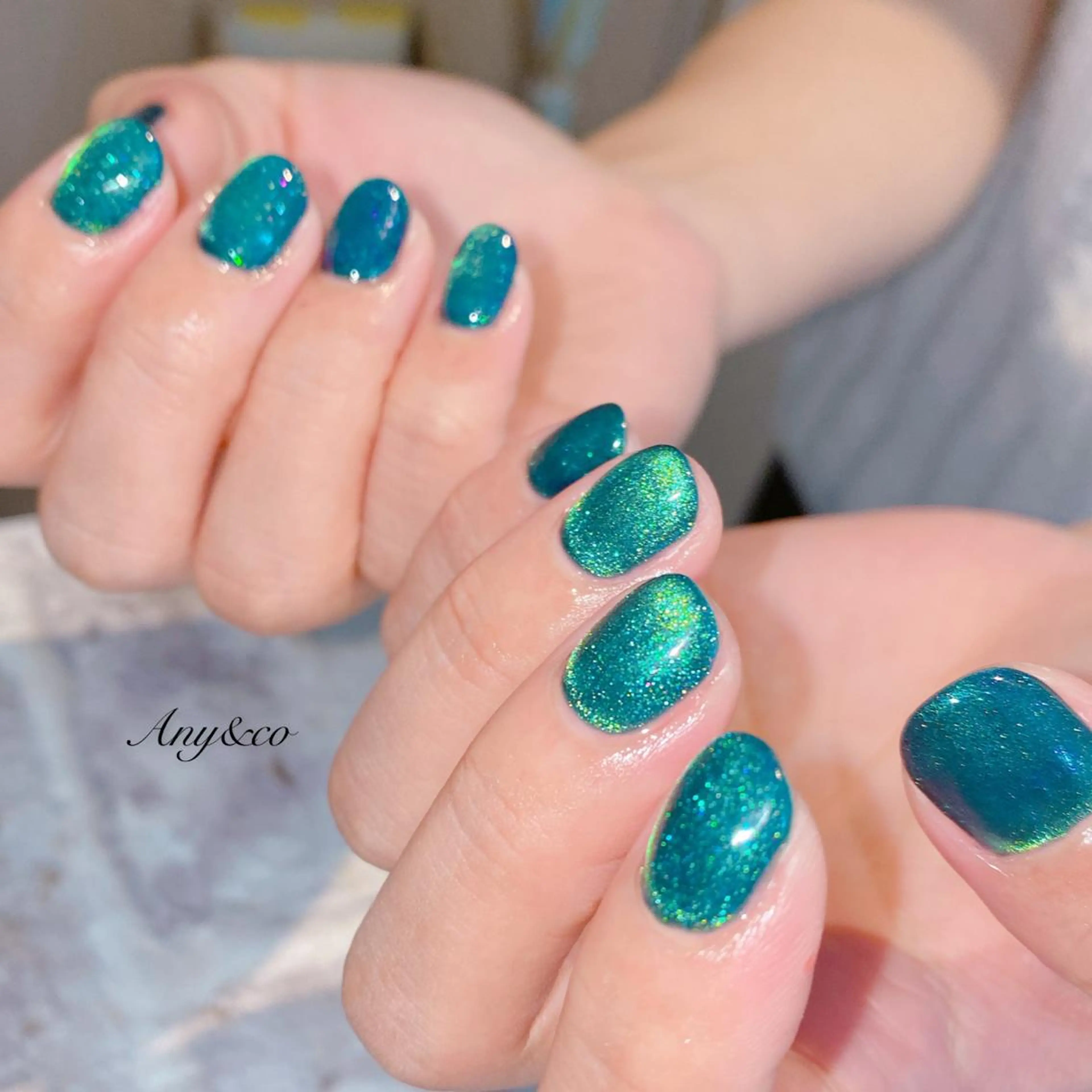 ネイル マグネットネイル ビー玉ネイル Any&co 【エニコ】のマツエク・マツパデザイン