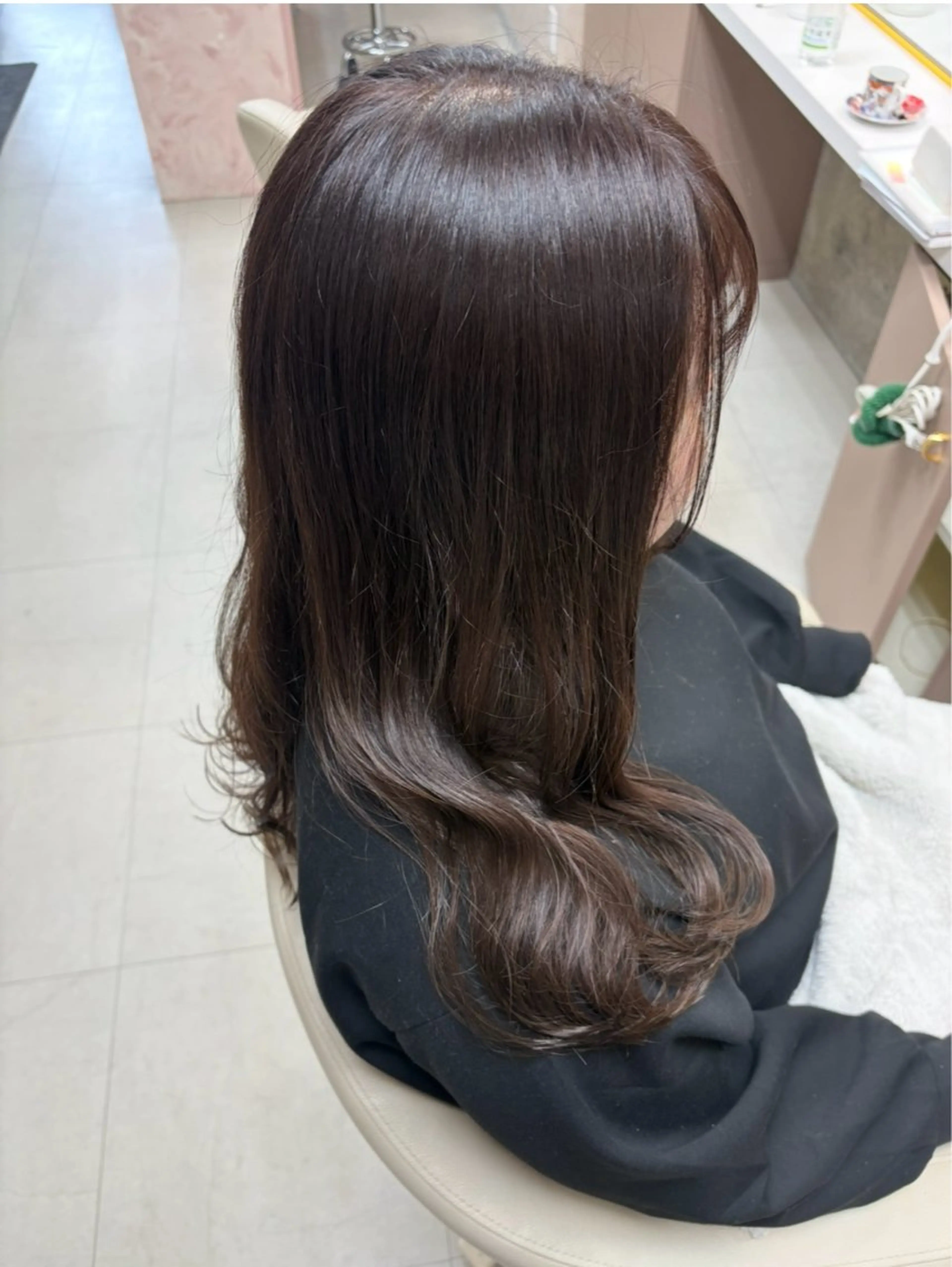 ロング カラー カット ヘアカラー トリートメント 坂本 沙也加のヘアスタイル