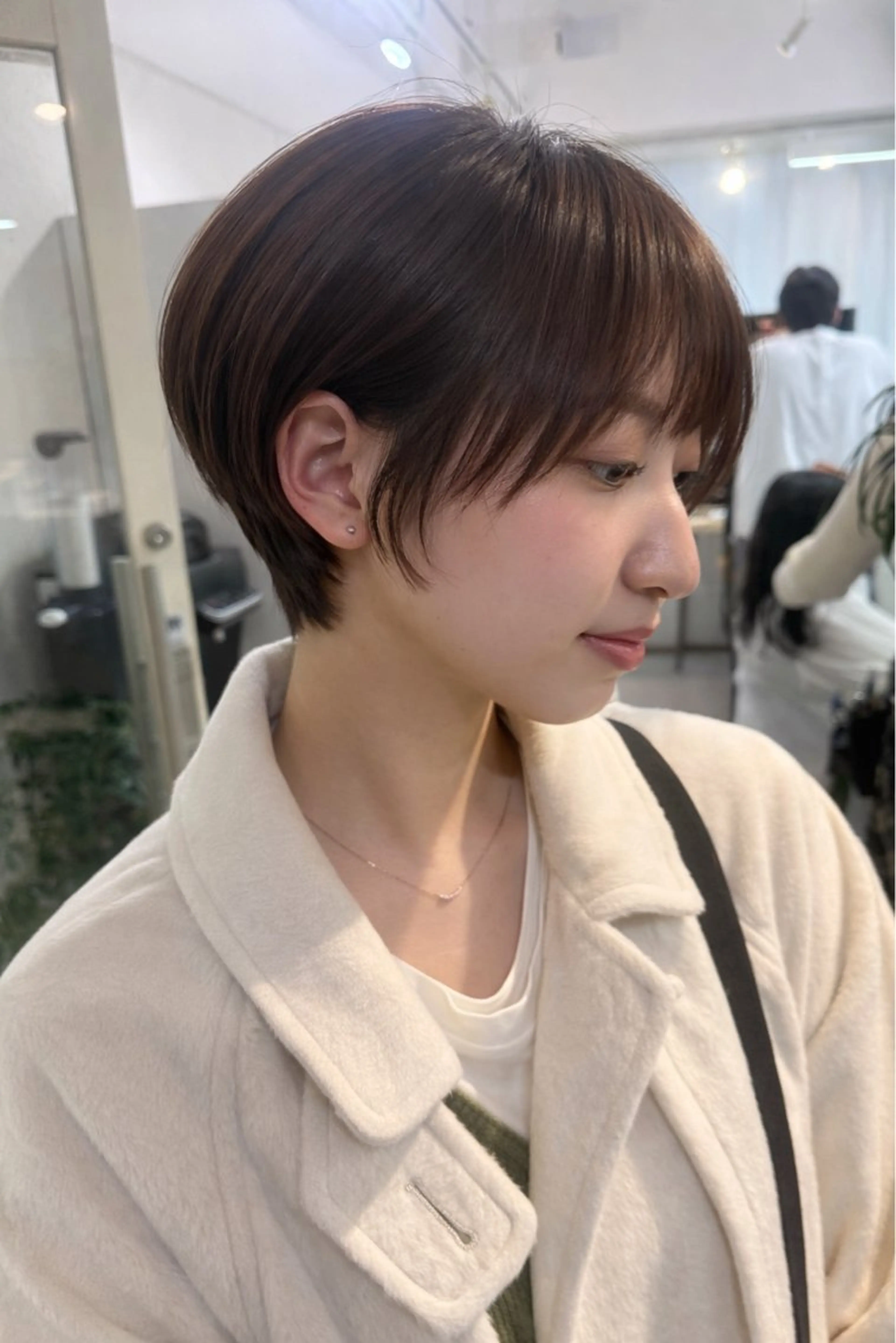 ショート ショートヘア カット ヘアカラー トリートメント 丸みショートボブ Narumi✂︎のヘアスタイル