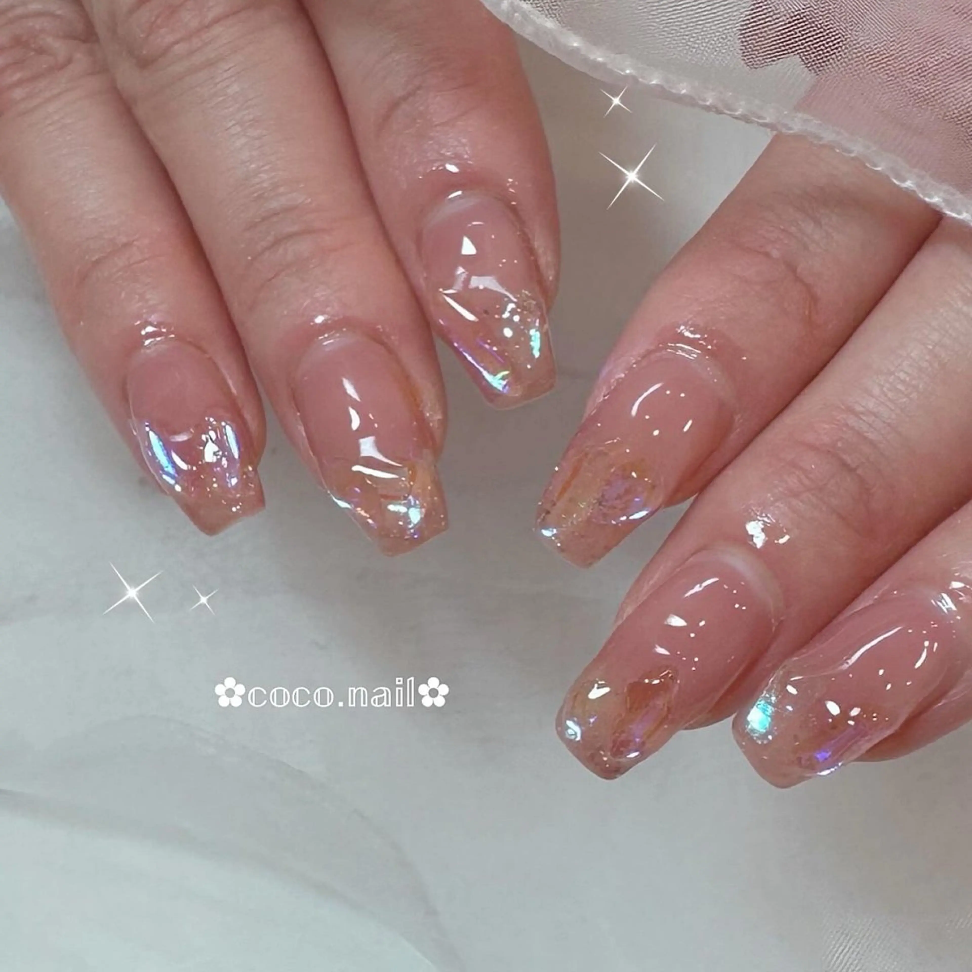 ネイル lili.nail y2k/長さ出しのネイルデザイン
