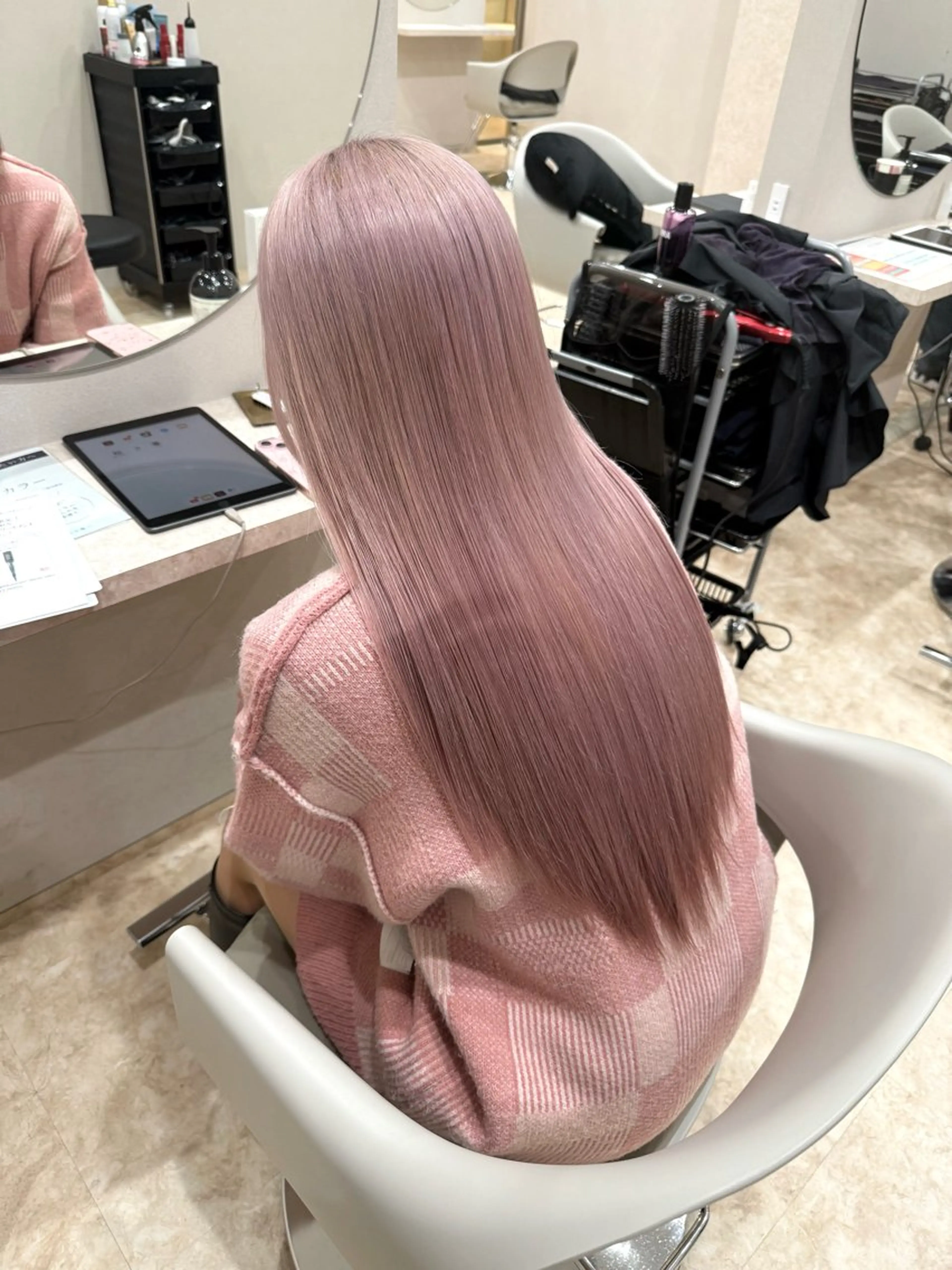 ロング カラー カット ヘアカラー トリートメント 水野 亨祐のヘアスタイル