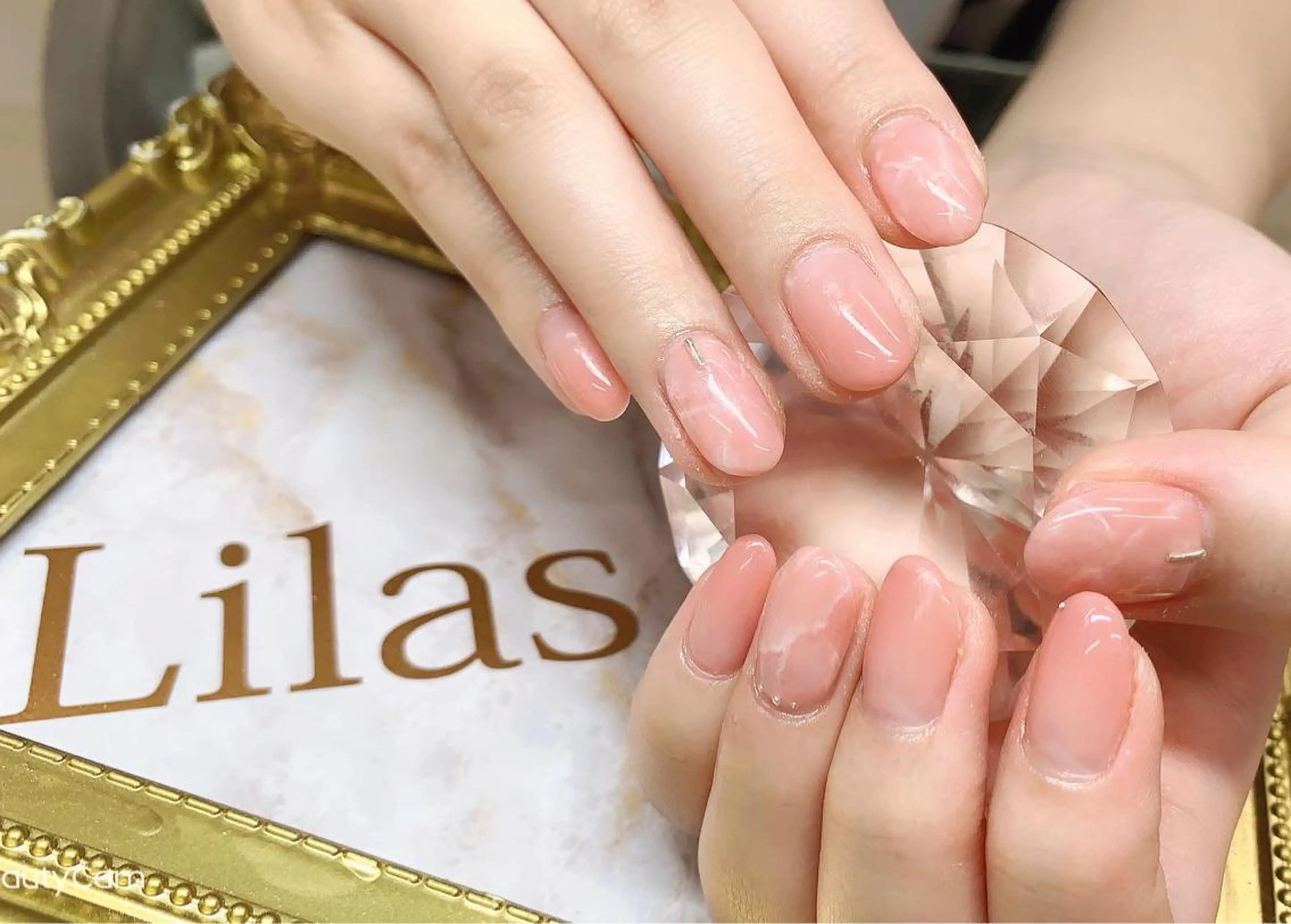 ネイル アートネイル ハート 大理石ネイル(マーブル) オフィスネイル Lilas Nailのネイルデザイン