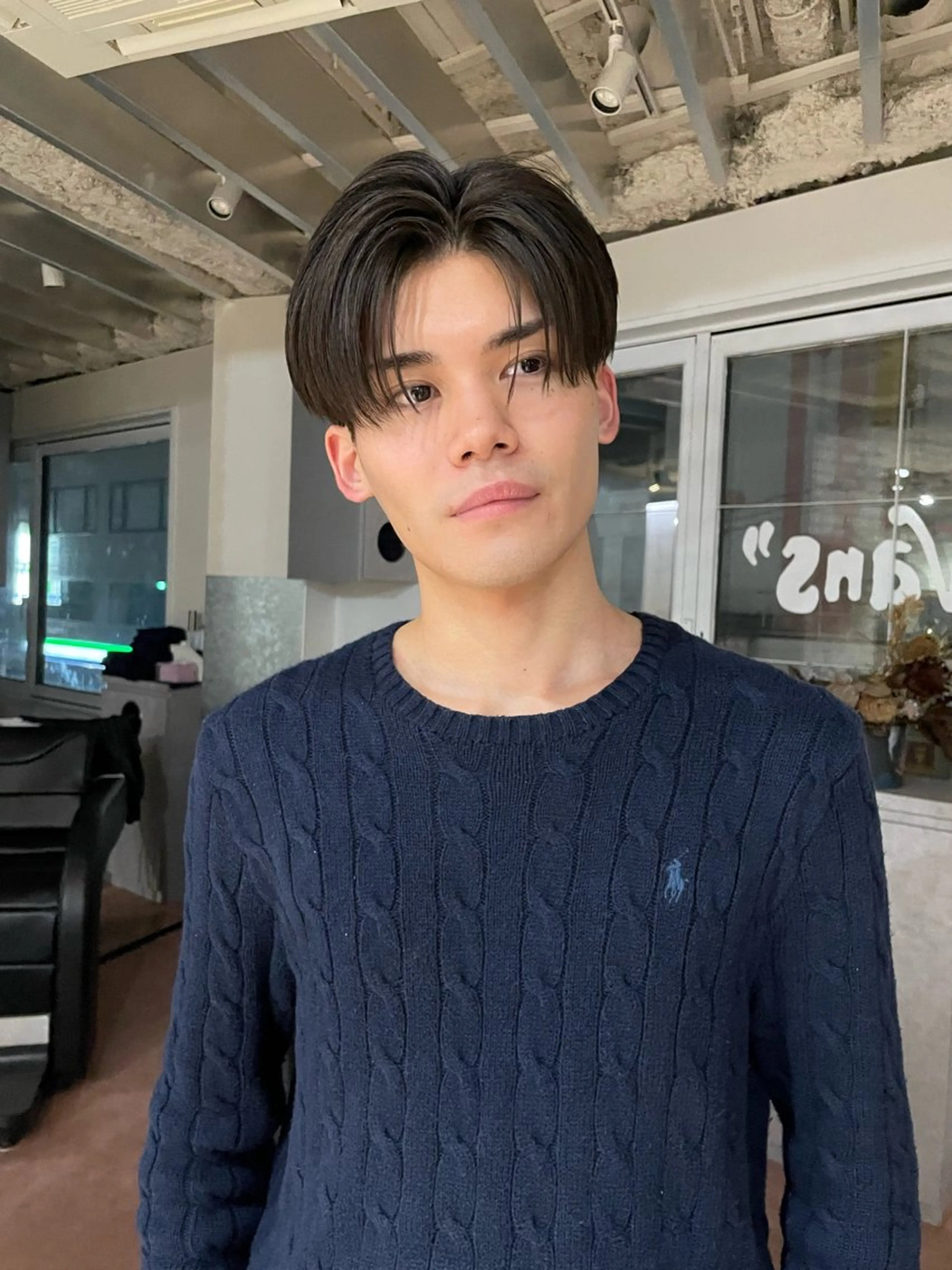 ショート メンズ センターパート カット fifth_ 海空 mikuのヘアスタイル