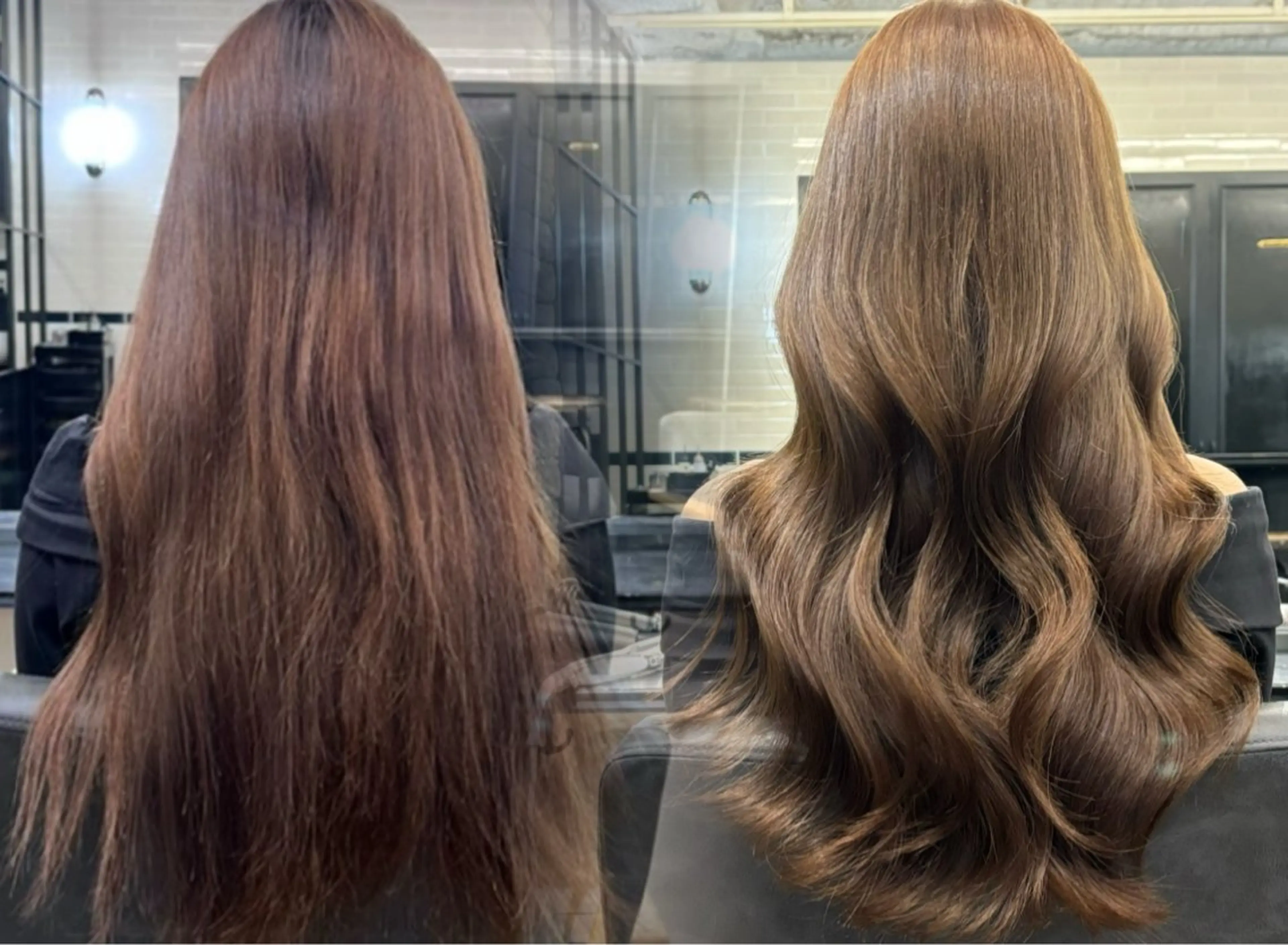 ロング カラー ヘアカラー トリートメント オリーブベージュ 🫒🩶Rianaのヘアスタイル