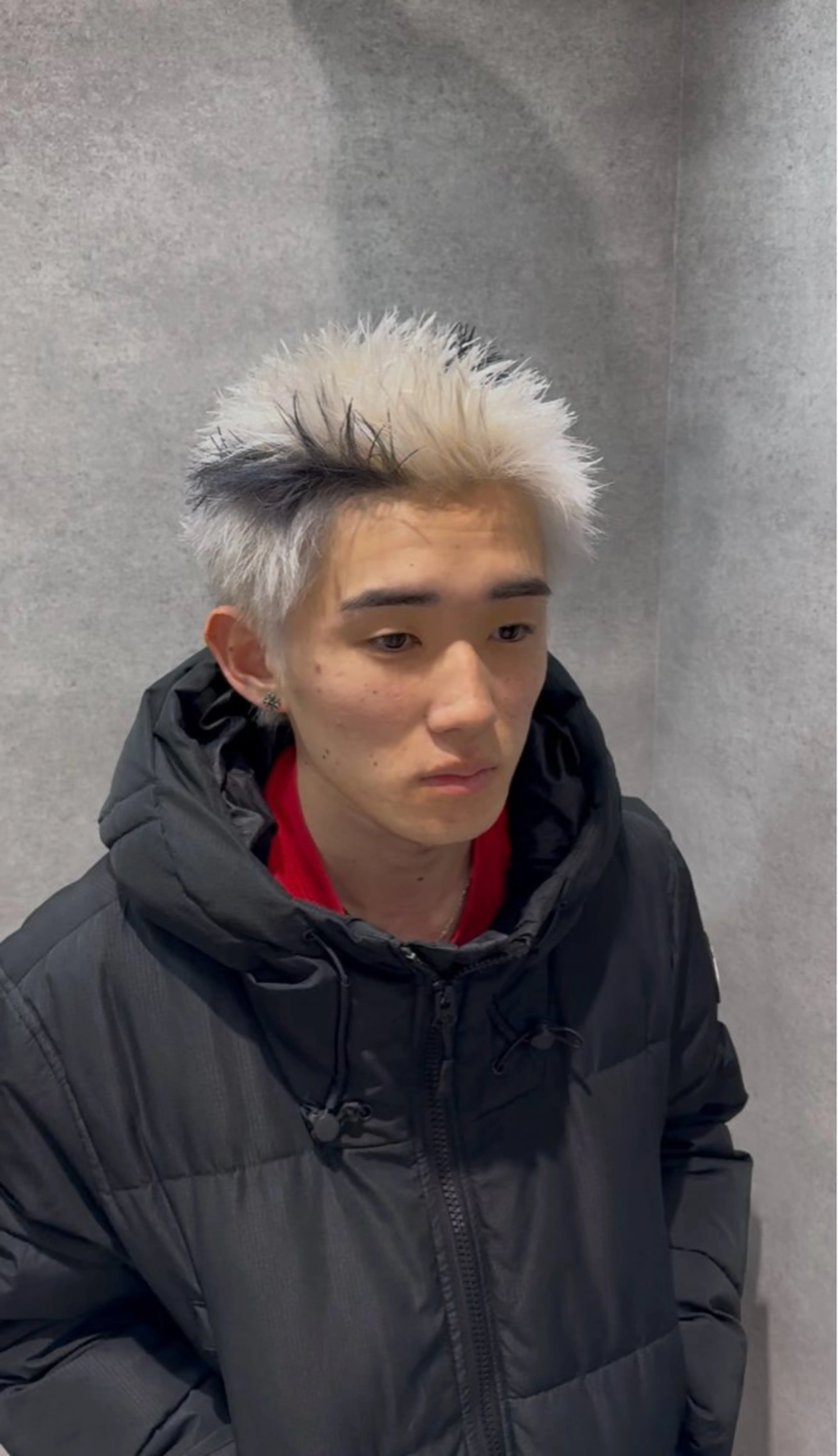 ショート カラー パーマ メンズ メンズハイトーン スパイキーショート デザインカラー ハイトーンカラー ショートヘア カット ヘアカラー 🔥メンズ 特化🔥菊水皐暉🔥のヘアスタイル