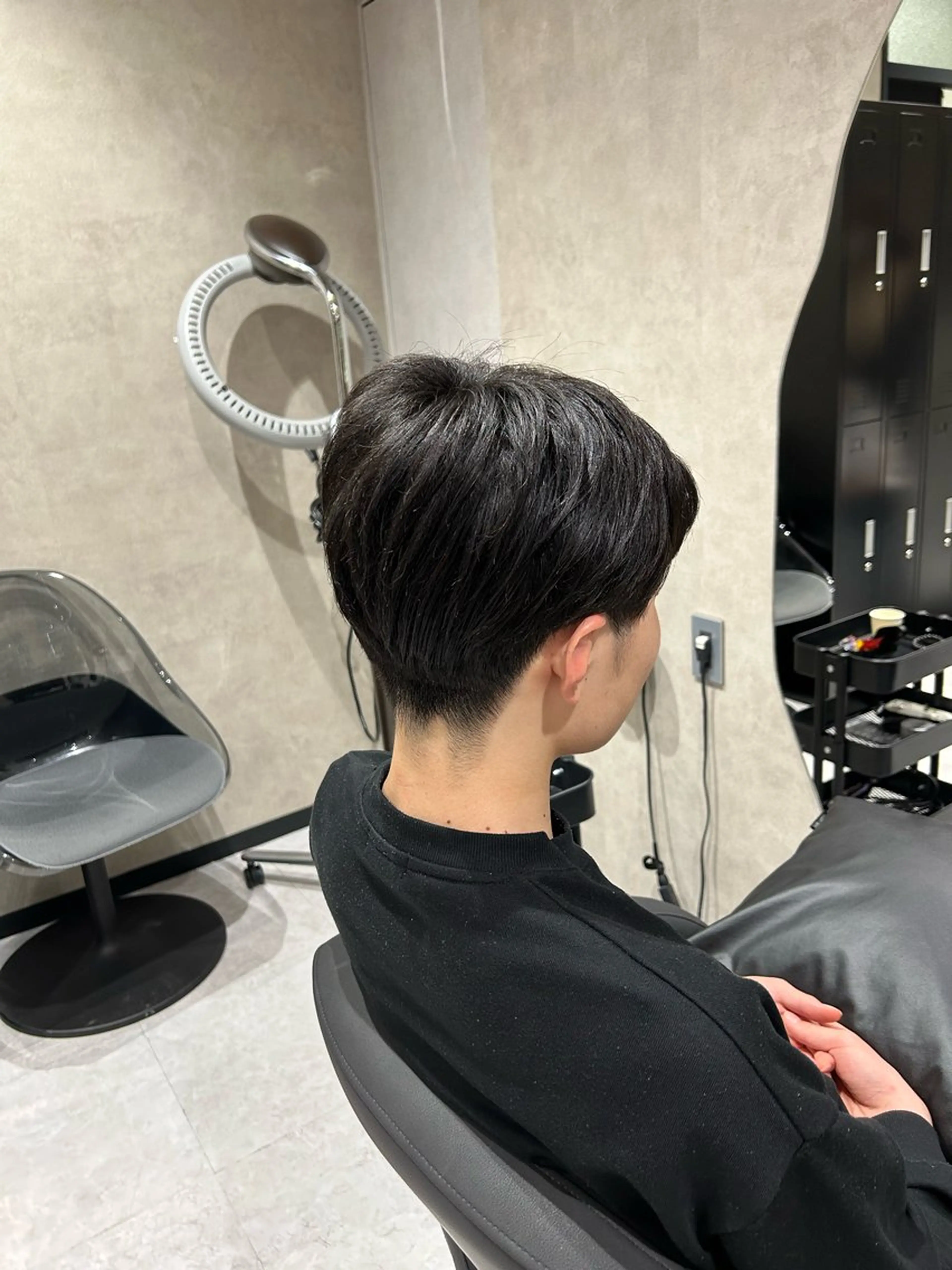 ショート メンズ センターパート カット 《.Xian》リク /透明感/メンズのヘアスタイル