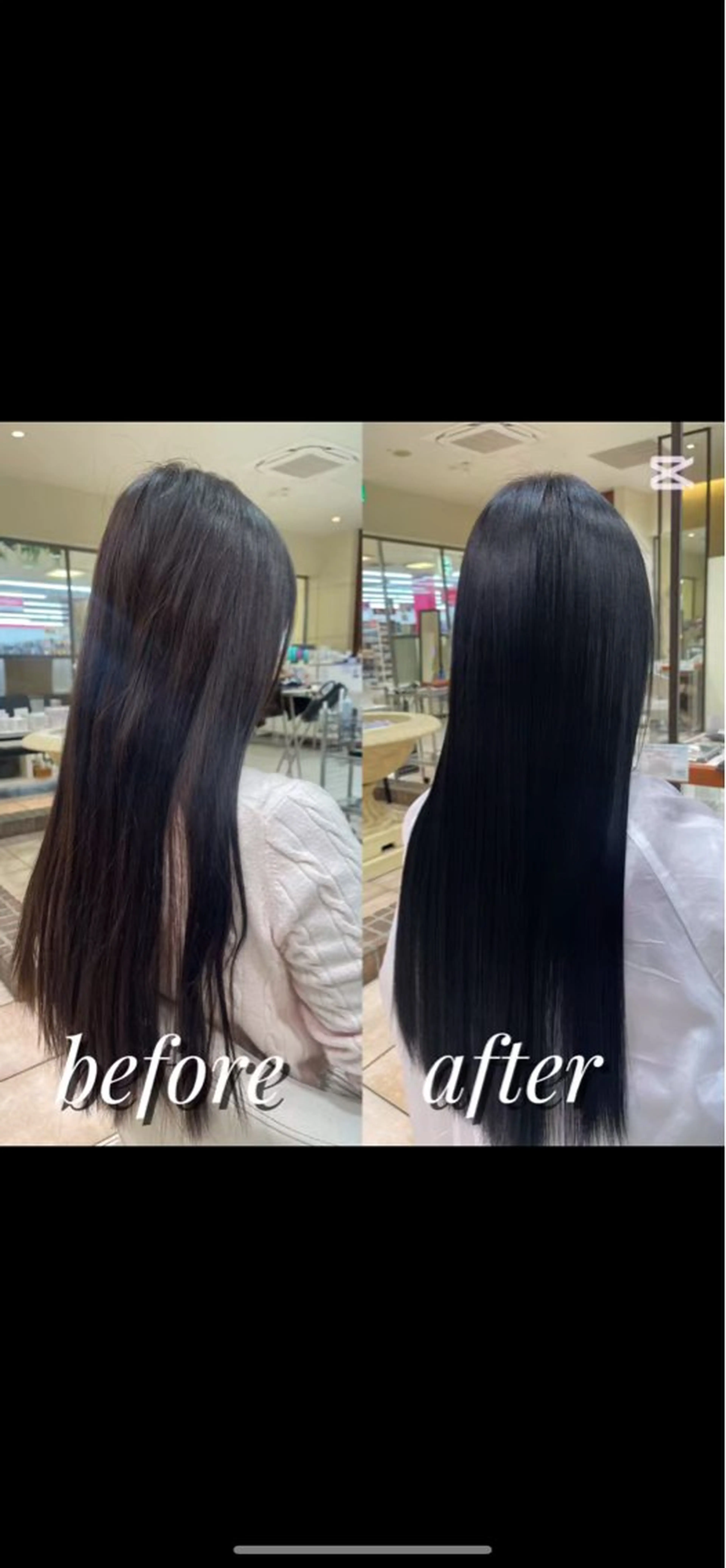 ロング 髪質改善 カット 縮毛矯正 トリートメント カネヒラ リョウスケのヘアスタイル