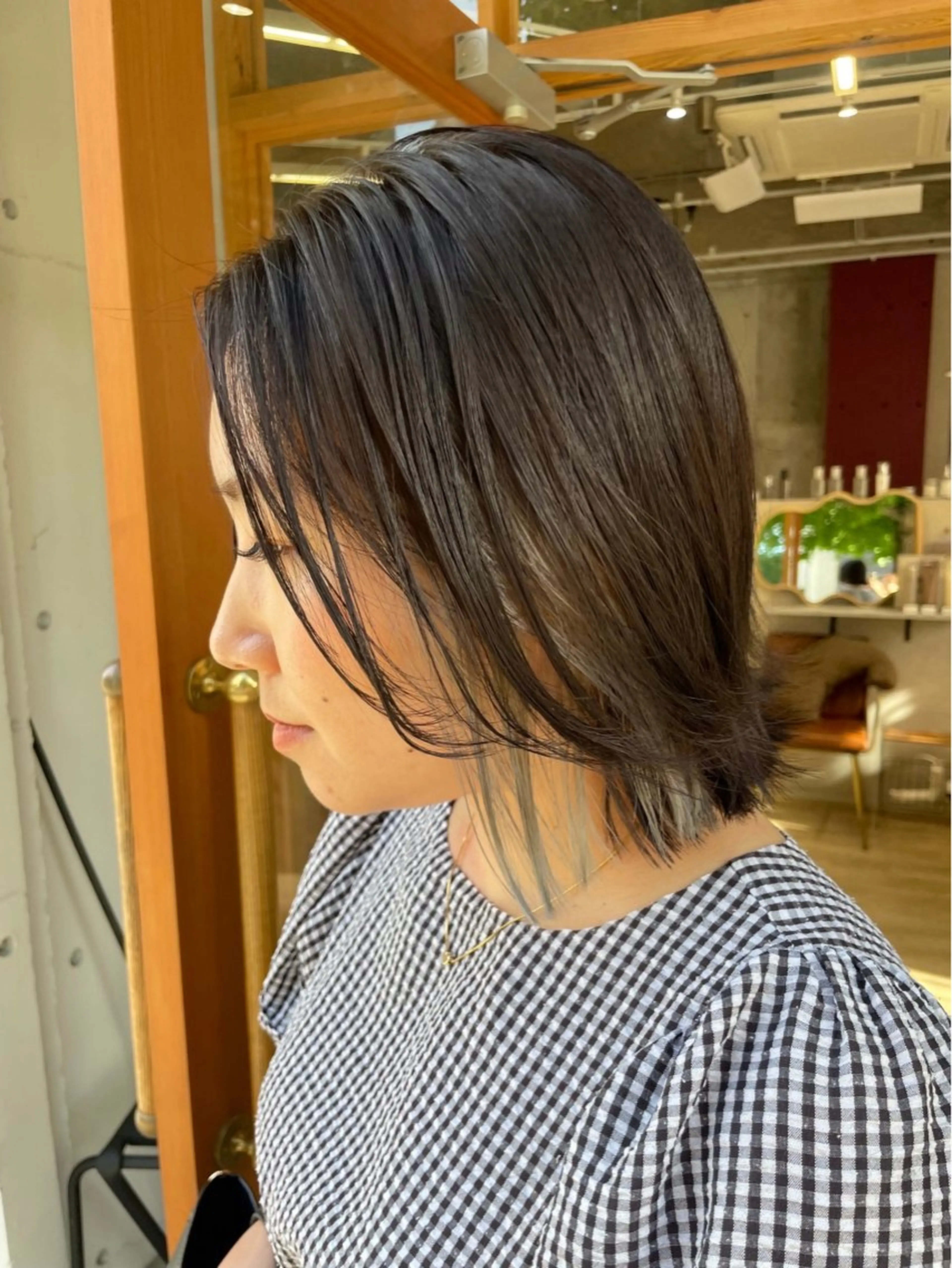 ミディアム カラー ヘアカラー トリートメント 東 史夏のヘアスタイル