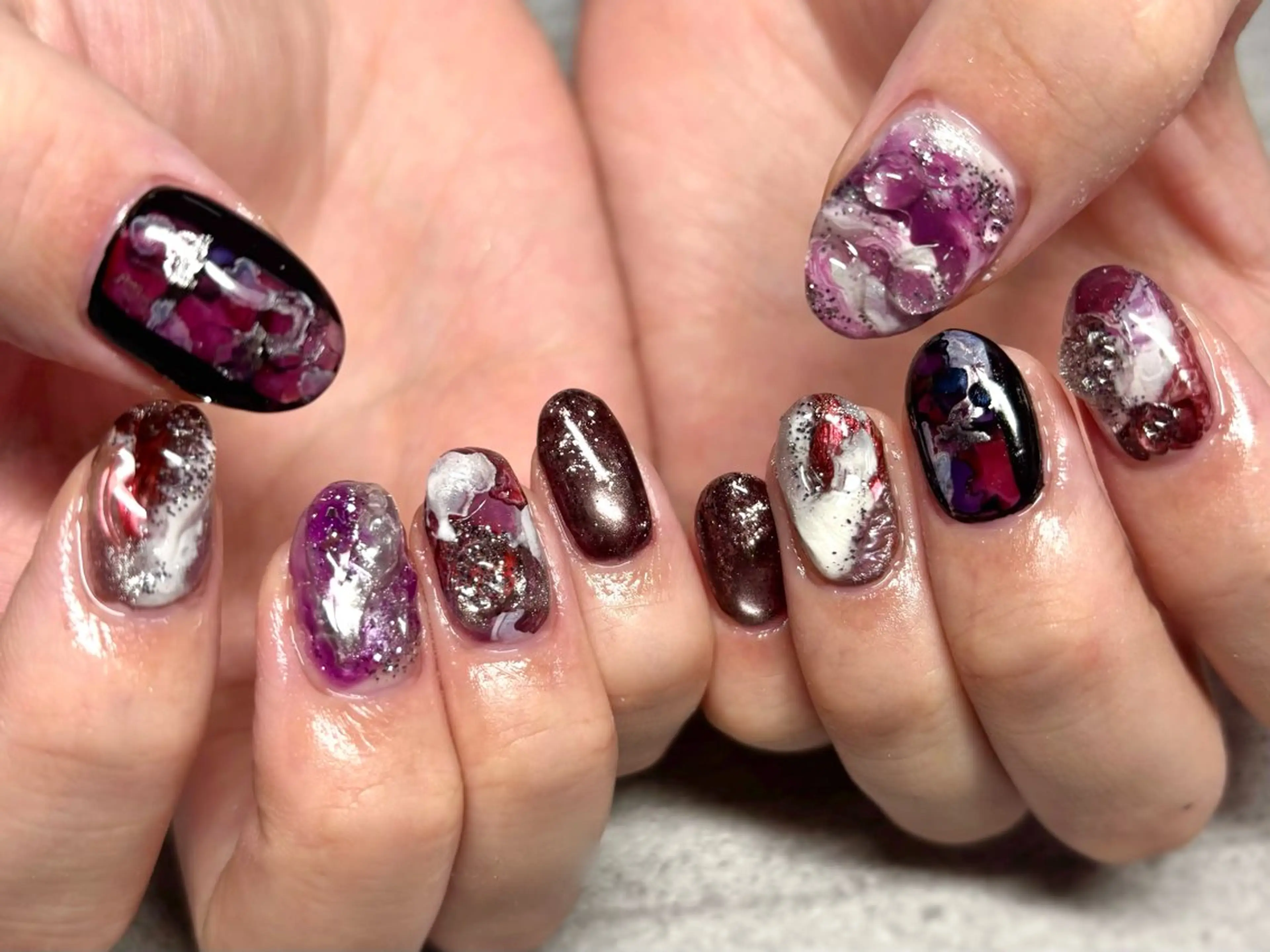 ネイル ニュアンスネイル ハンドネイル Noix 横浜のネイルデザイン