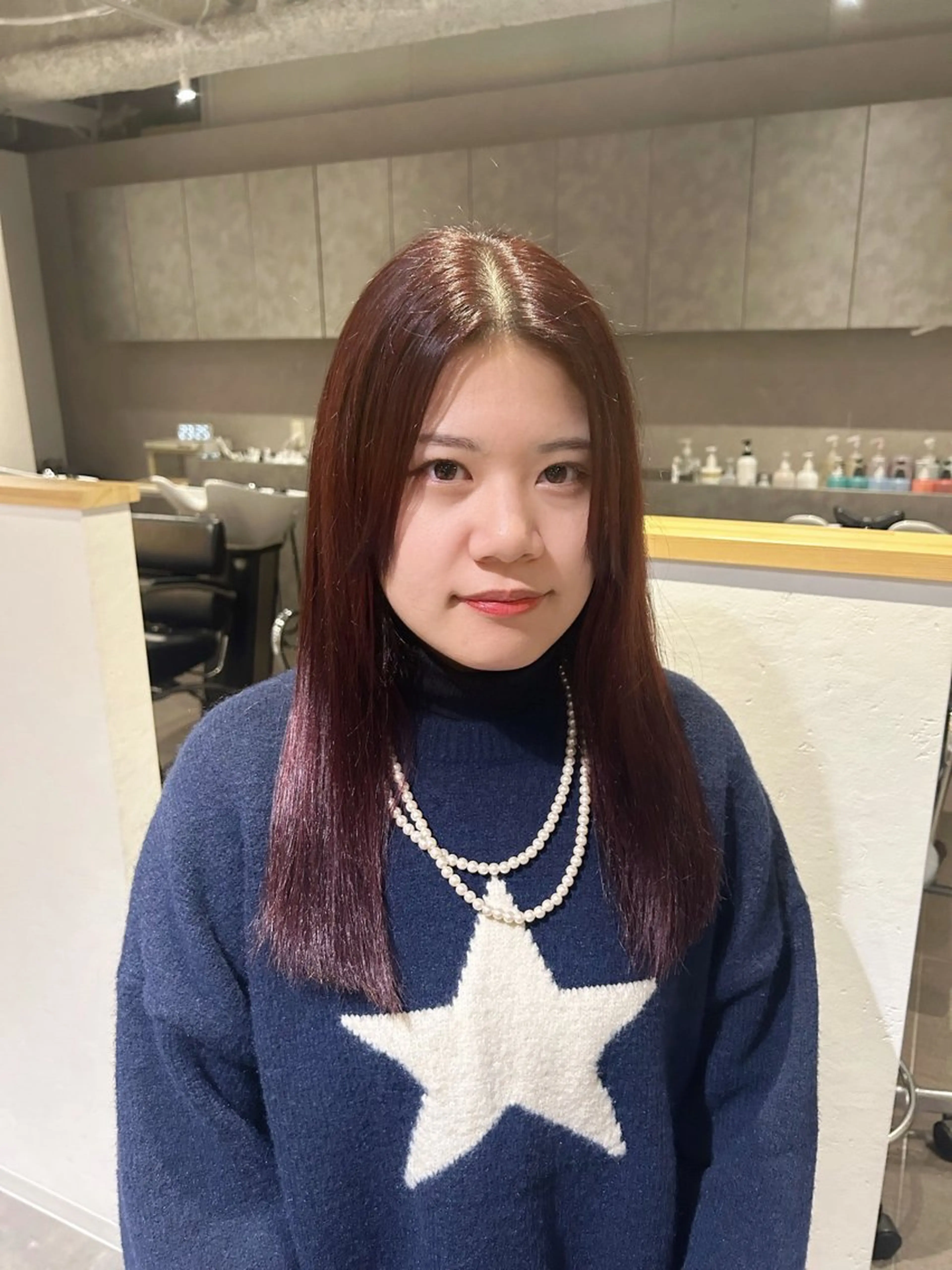 セミロング hinano ヒナノのヘアスタイル