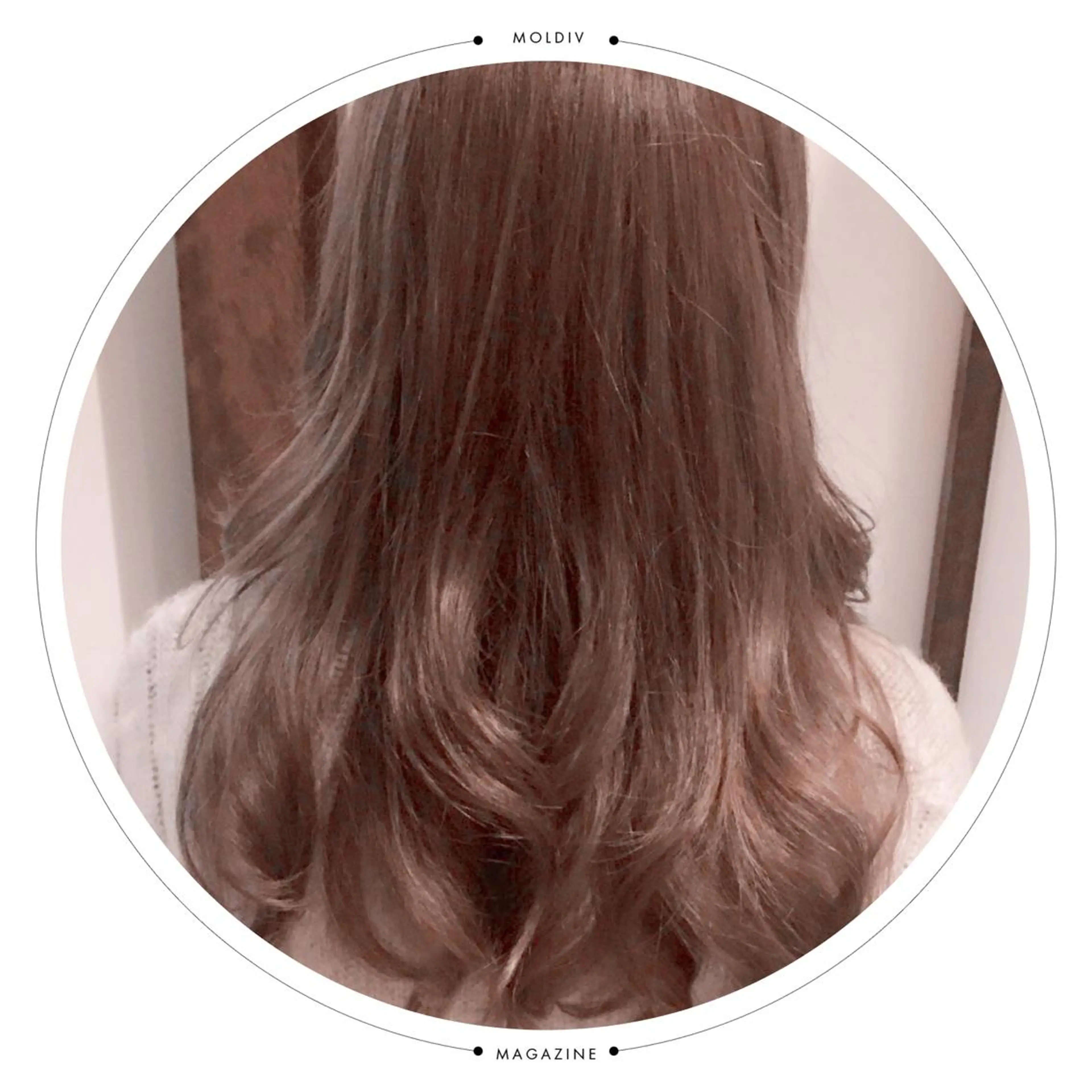 セミロング ロング カラー アッシュ ハイトーンカラー ラベンダーカラー ラベンダーアッシュ ✨縮毛矯正✨髪質改善 ナカシマ ユミのヘアスタイル