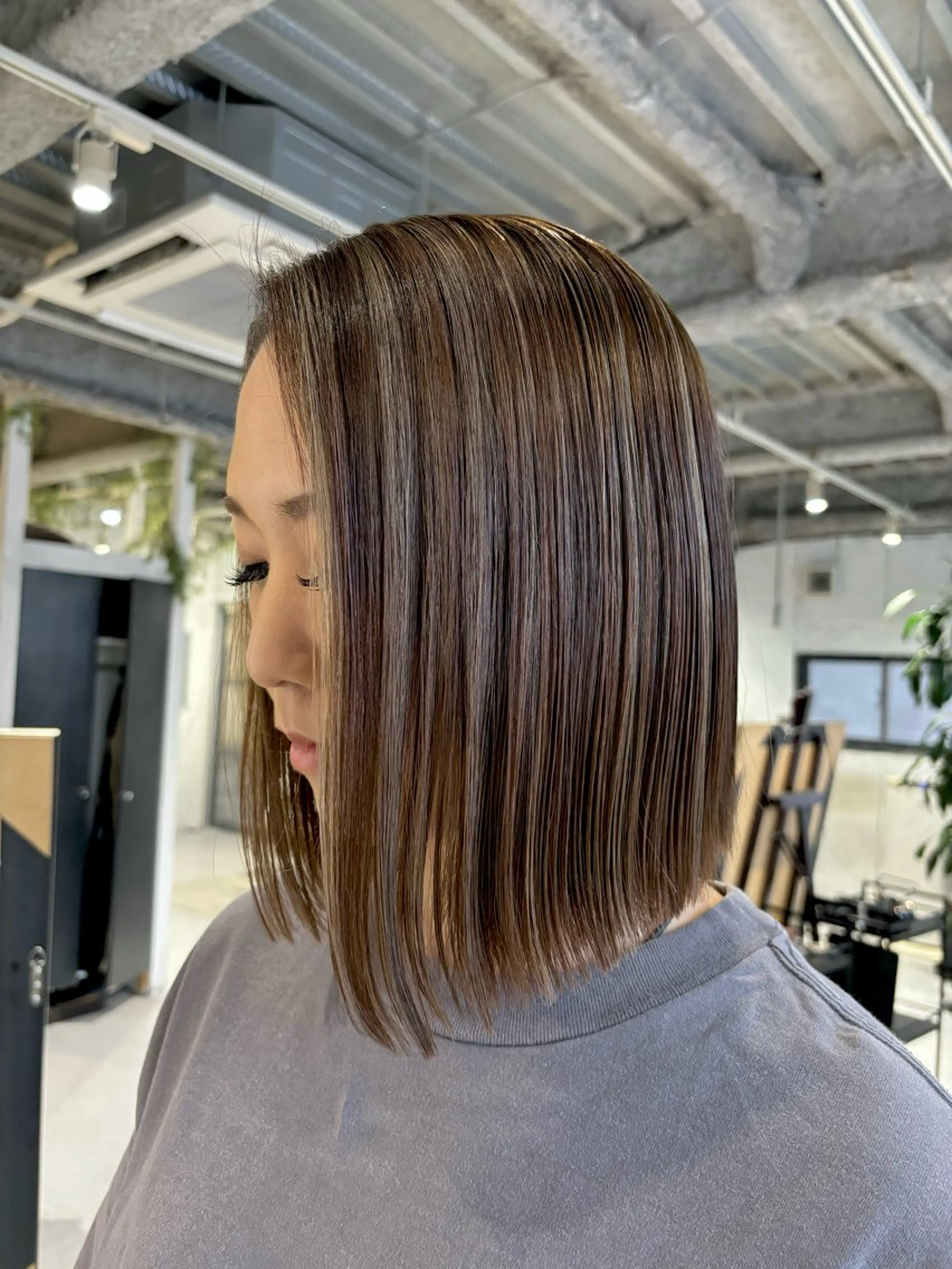 ミディアム カラー ハイライトカラー ハイライト inc新小岩北口店 🫧Nichikaのヘアスタイル