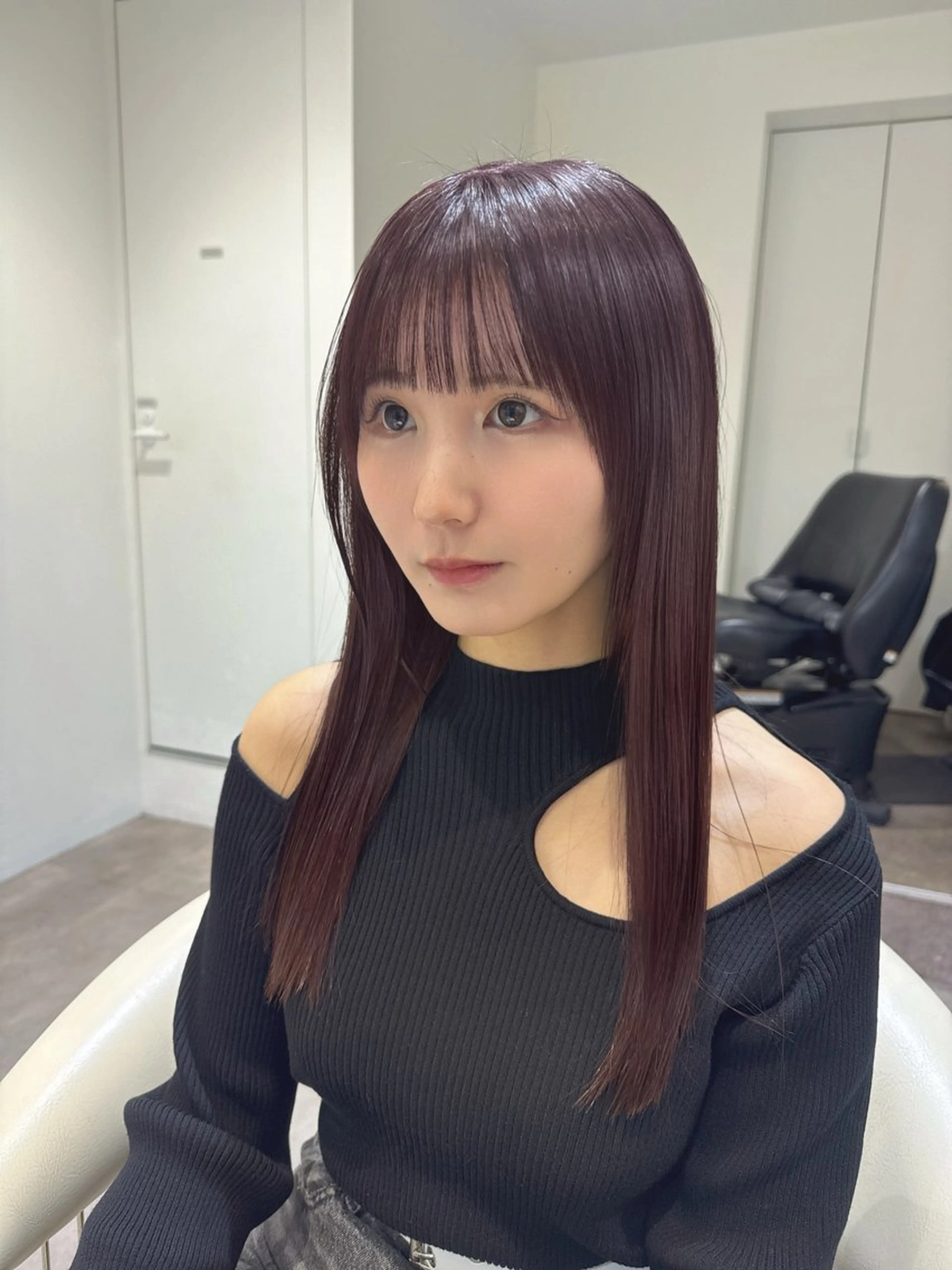 ロング カラー 透明感カラー グレージュ バイオレットカラー バイオレットグレージュ 髪質改善 カット ヘアカラー トリートメント 💎透明感カラー特化 💎TAISEIのヘアスタイル